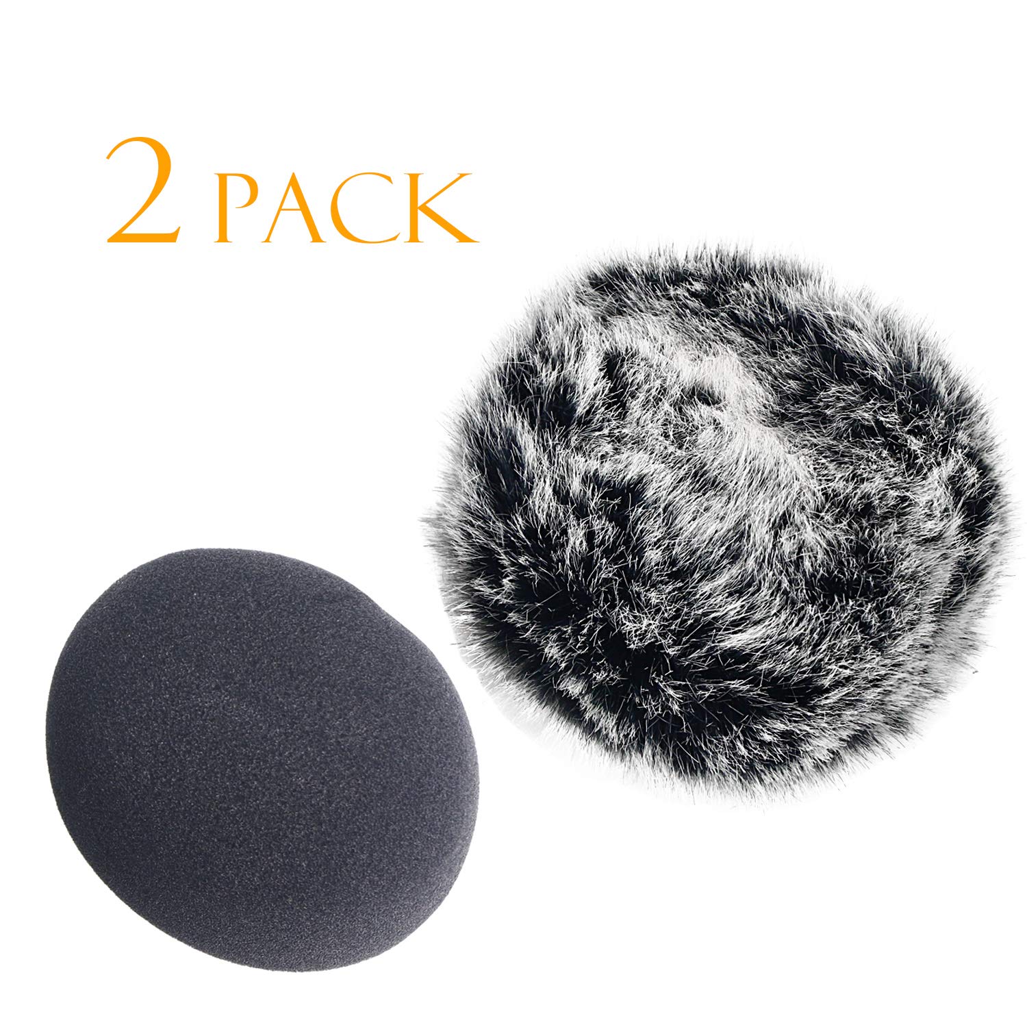 Sunmon Windscreen Deadcat And Foam Cover For Dr-05X Dr-05 Mic Recorders, Indoor Outdoor Microphone Wind Muff