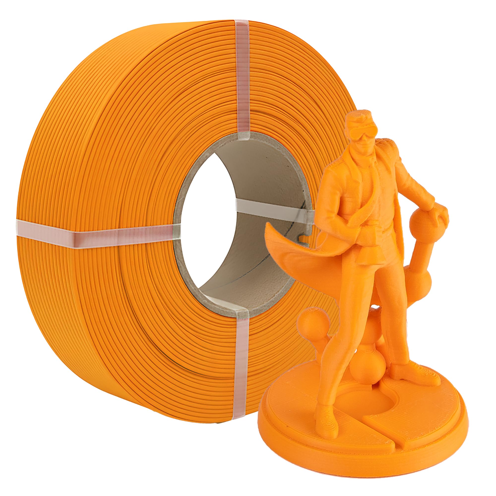 Polymaker Panchroma Refill Spool Matte Sunrise Orange PLA 3D Printing Filament Refill, Compatible with All Reusable Spools and A