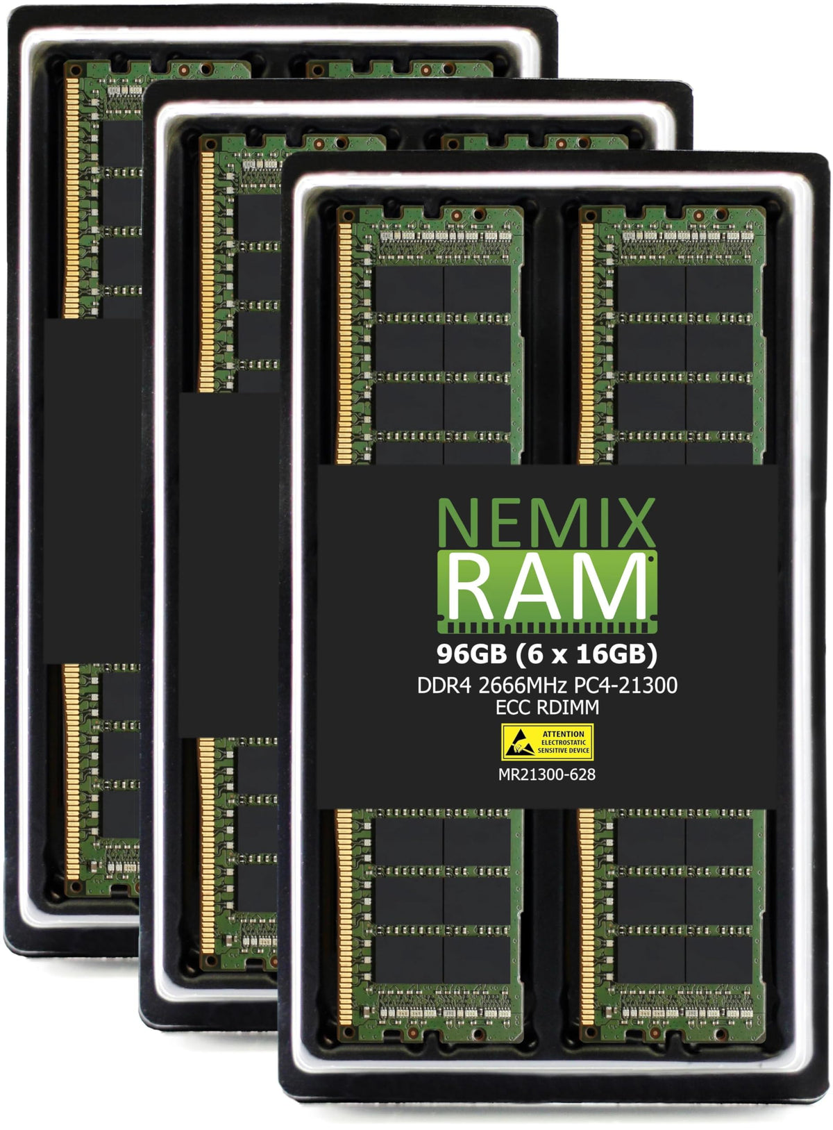Nemix Ram 96Gb (6X16Gb) Ddr4 2666Mhz Pc4 21300 2Rx8 1.2V 288 Pin Ecc Rdimm Registered Server Memory Kit