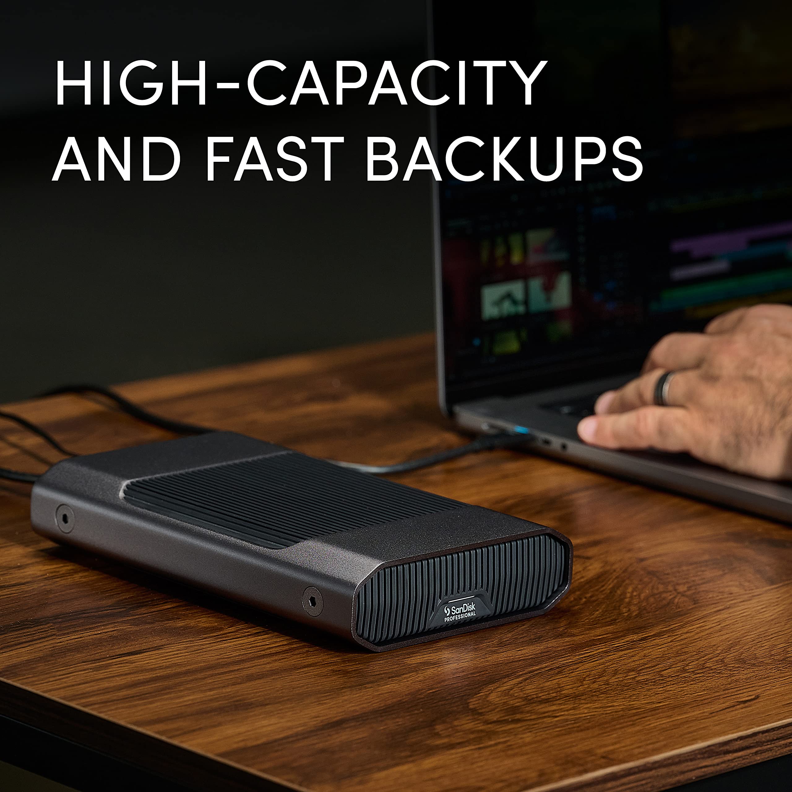 Sandisk Professional 8Tb G Drive Enterprise Class External Desktop Hard Drive   7200Rpm Ultrastar Hdd Inside, Usb C (10Gbps), Usb 3.2 Gen 2, Mac Ready   Sdphf1A 008T Nbaad
