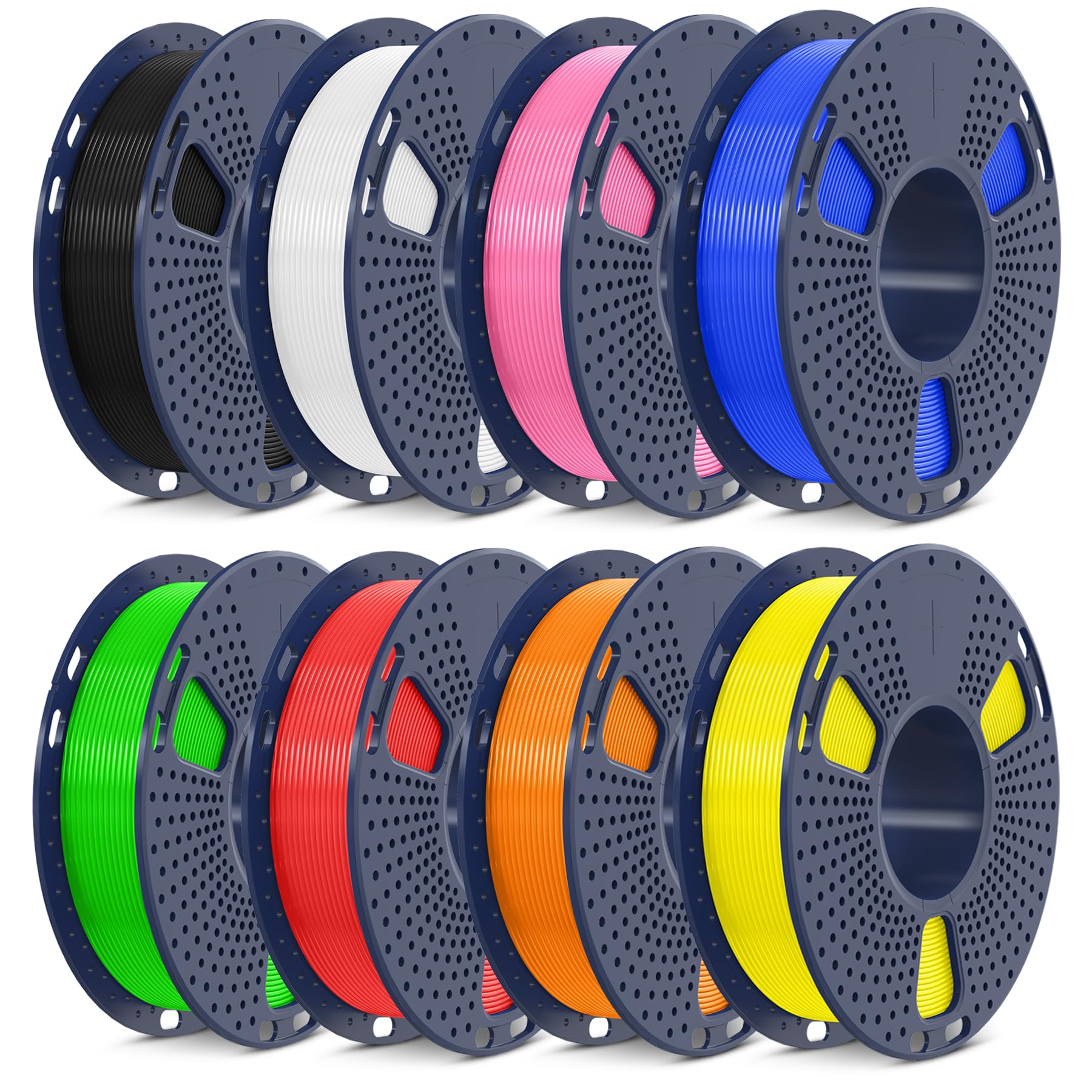 SUNLU High Speed PLA Filament Mini Pack, 30mm/s - 600mm/s Print Range, High Flow Speedy 3D Printer PLA Filament Bundle, 250g/Spo
