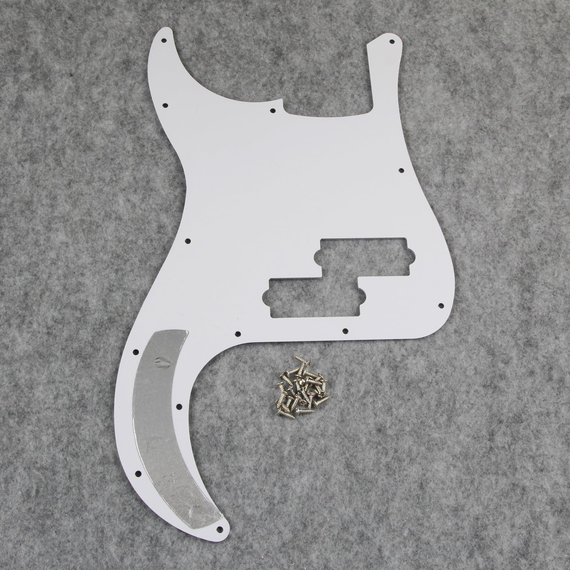 Fleor 13 Hole P Bass Pickguard Guitar Scratch Plate Pick Guard For 4 String Usa/Mexican Standard Precision Bass Style, 4Ply Brow