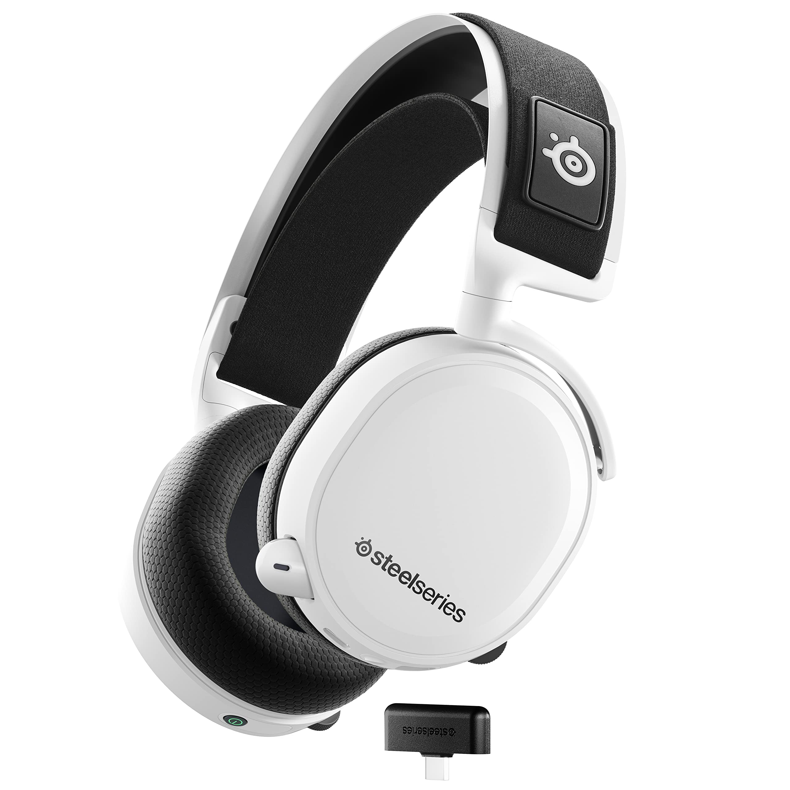 SteelSeries Arctis 7+ Wireless Gaming Headset - Lossless 2.4 GHz - 30 Hour Battery Life - USB-C - 7.1 Surround - For PC, PS5, PS