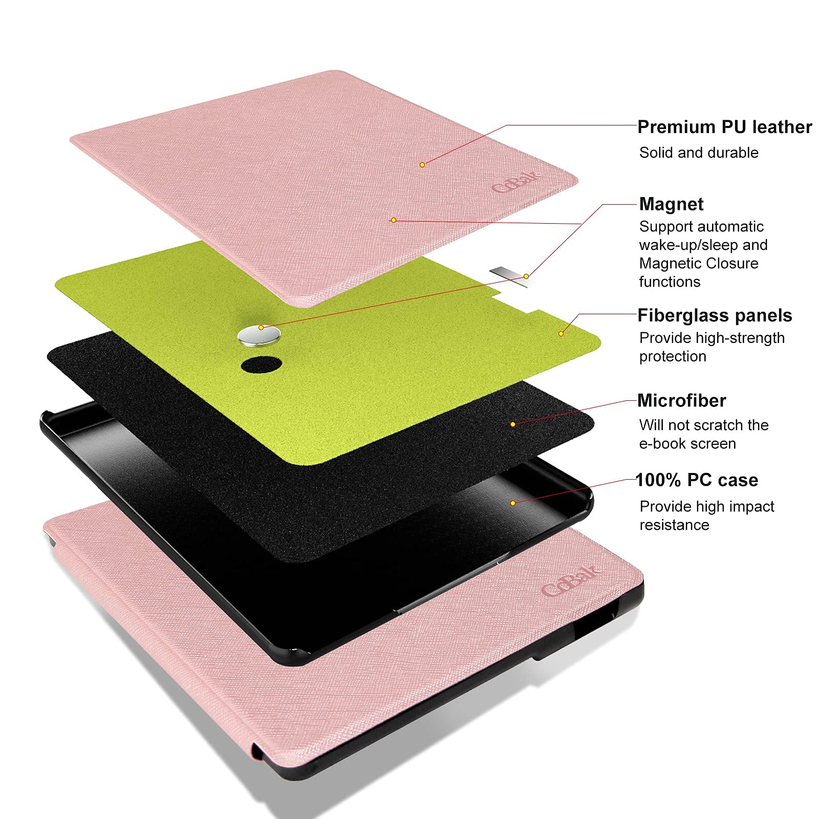 Cobak For Kindle Oasis Case 10Th And 9Th Generation 7 Inch Premium Pu Leather Smart Cover With Auto Sleep Wake Feature For Kindl