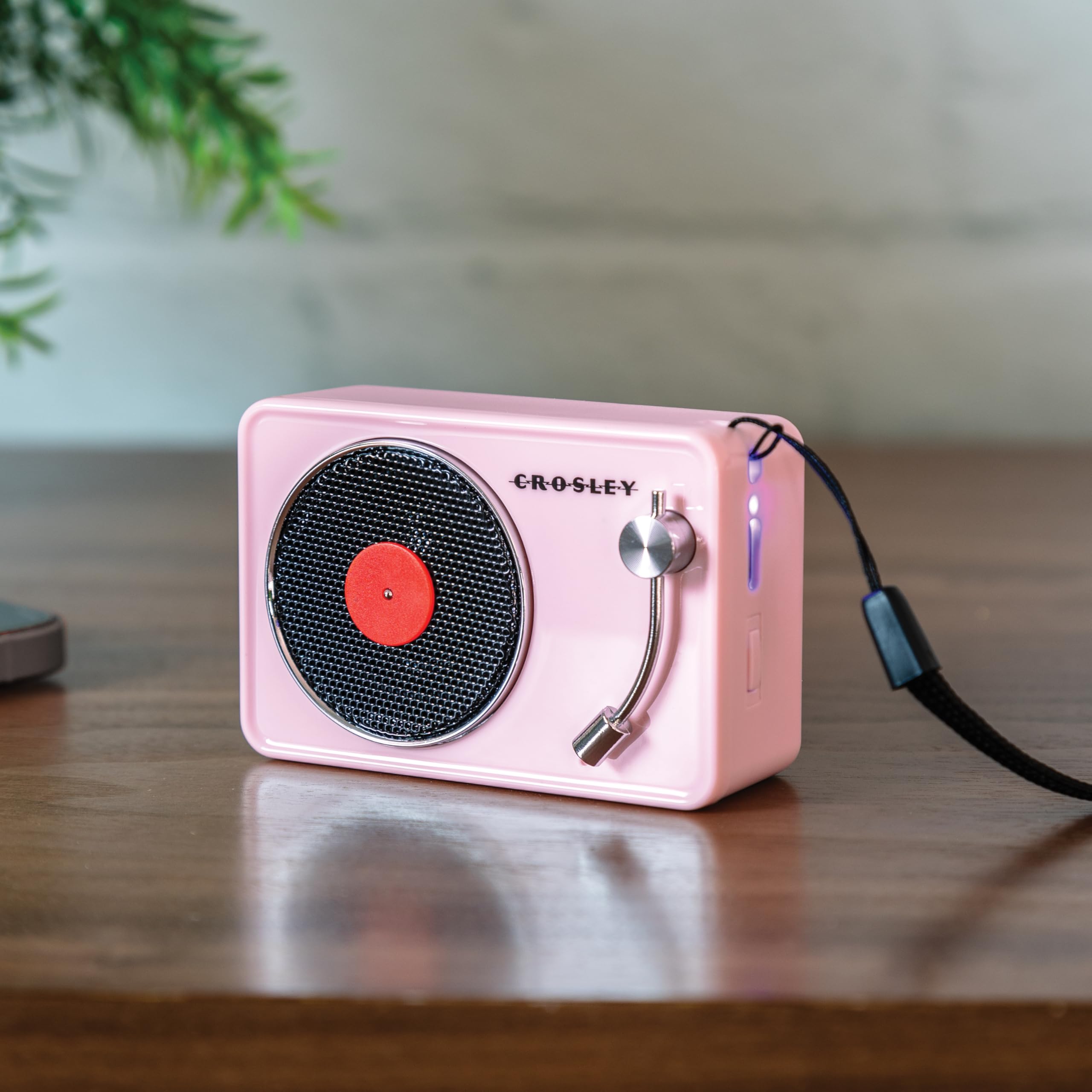 Crosley Cr3029A-Pi Portable Mini Turntable Bluetooth Speaker, Pink
