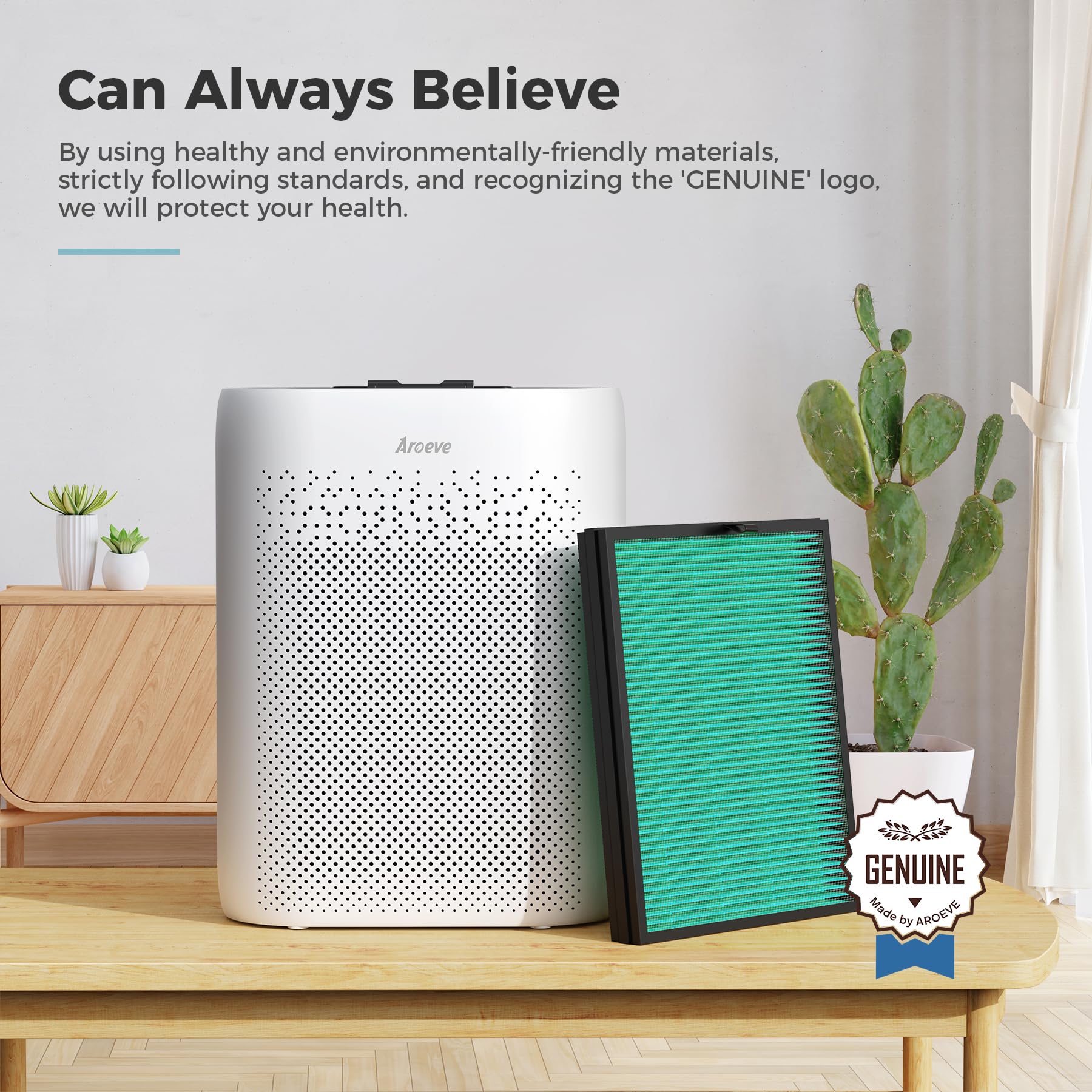 Aroeve Mkd05 Air Filter Replacement 4 In 1 Air Filter  Pet Dander Version