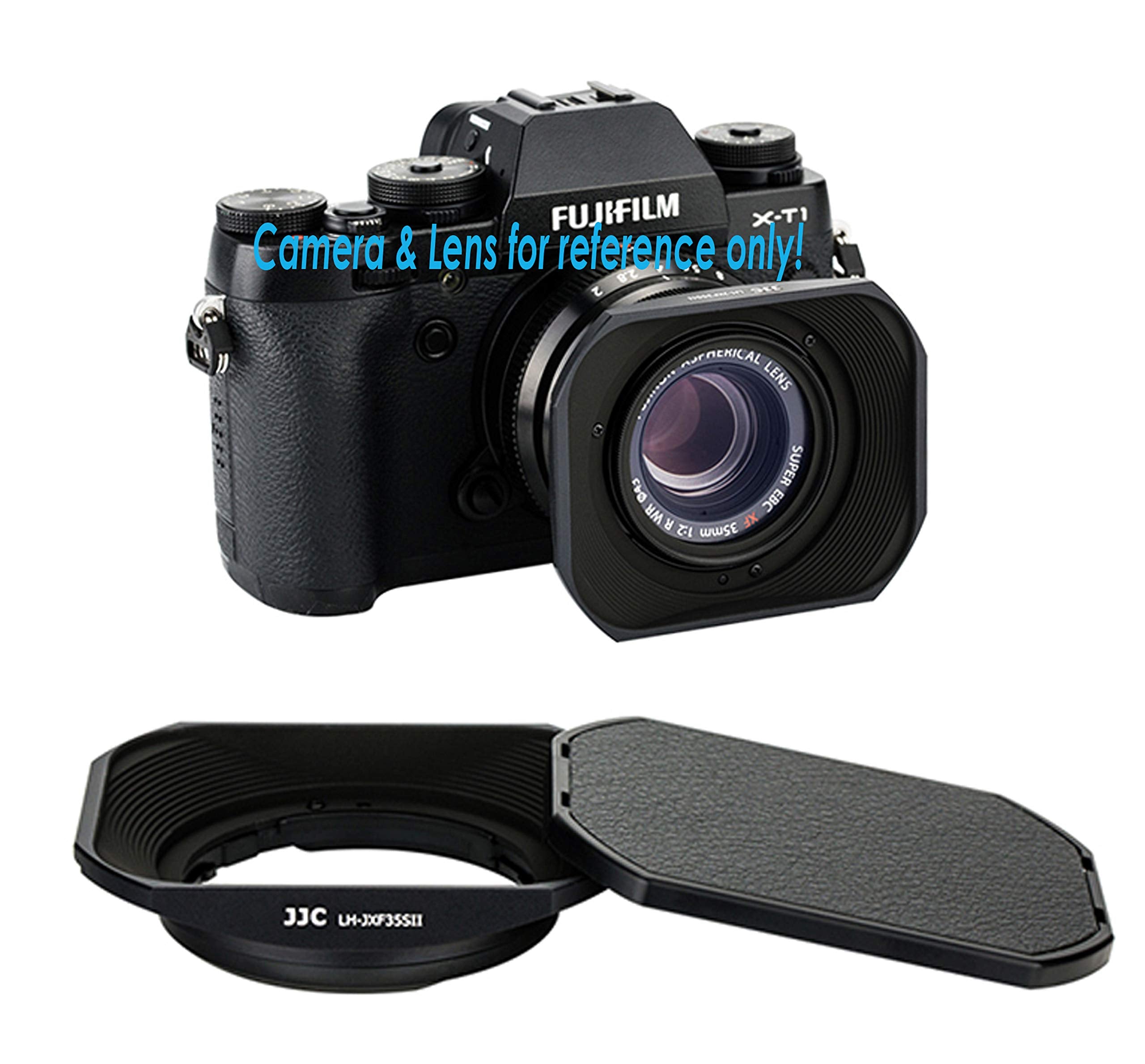 Jjc Dedicated Black Metal Square Bayonet Lens Hood For Fujinon Xf35Mmf2 R Wr Xf23Mmf2 R Wr, Fuji 35Mm F2 Hood, 23Mm F2 Lense Hoo