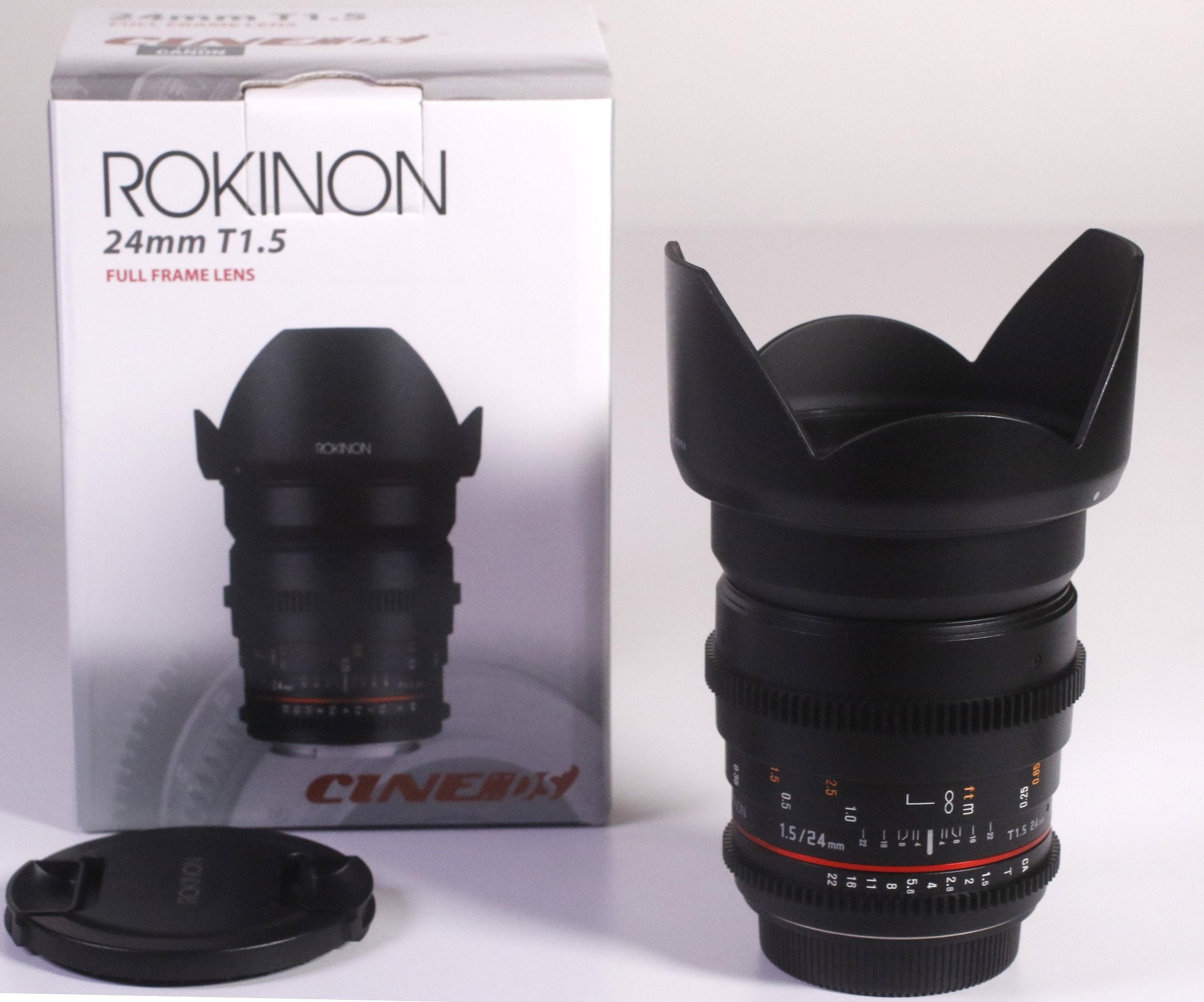 Rokinon Cine Ds Ds24M-C 24Mm T1.5 Ed As If Umc Full Frame Cine Wide Angle Lens For Canon Ef