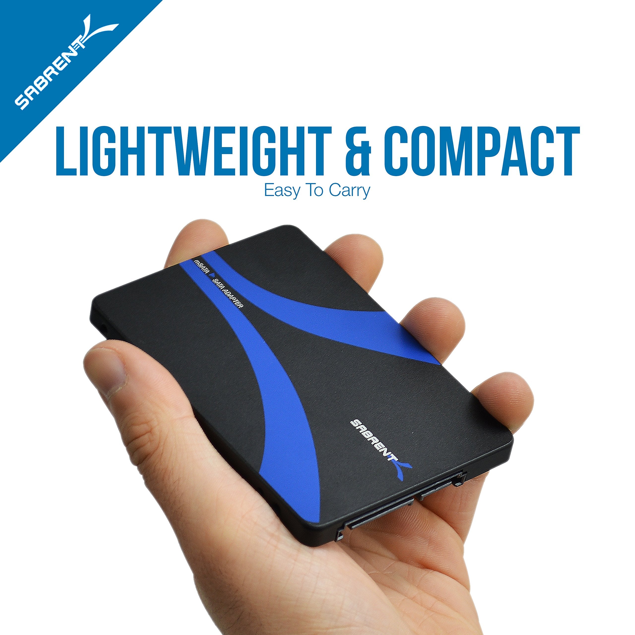 Sabrent Msata To 2.5 Inch Sata Iii Aluminum Enclosure Adapter (Ec Mssa)