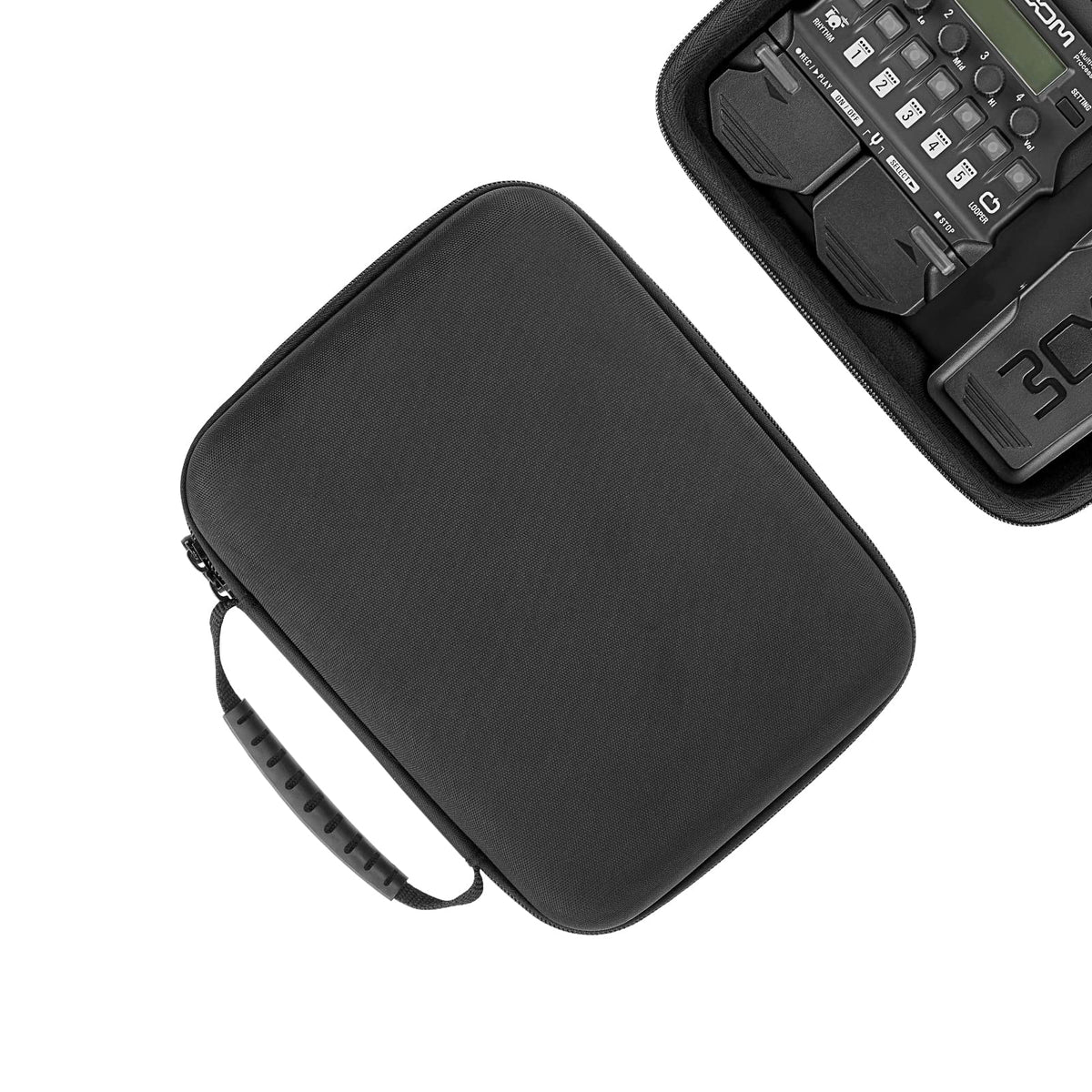 Musiin Premium Velvet Hard Case Compatible With Zoom G1X Four Case B1X A1X Guitar Bass Multi Effects Processor Pedal Cover(Black