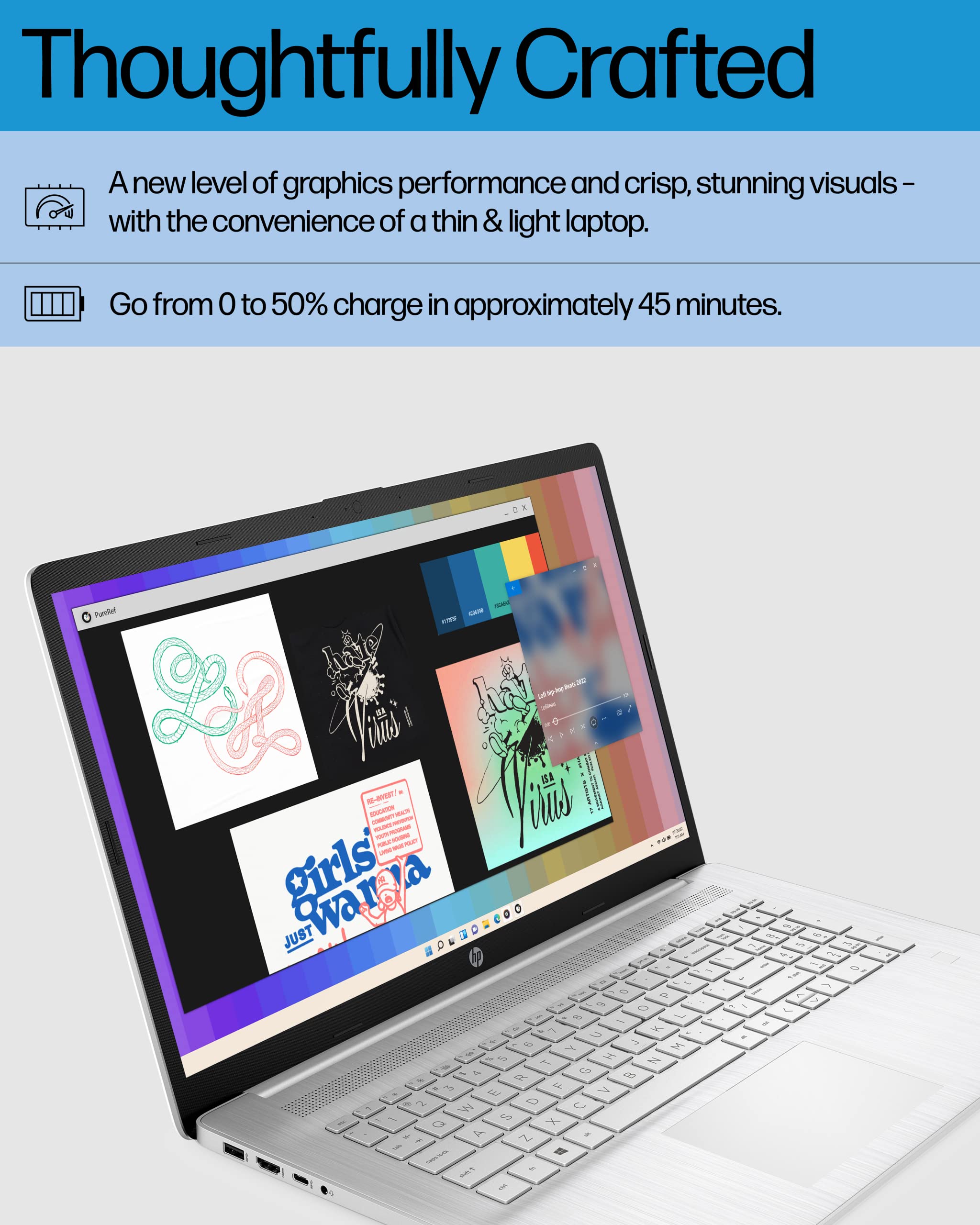 Hp 17.3 Inch Laptop, 11Th Generation Intel Core I5 1135G7, Intel Iris Xe Graphics, 8 Gb Ram, 512 Gb Ssd, Windows 11 Home (17.3 C