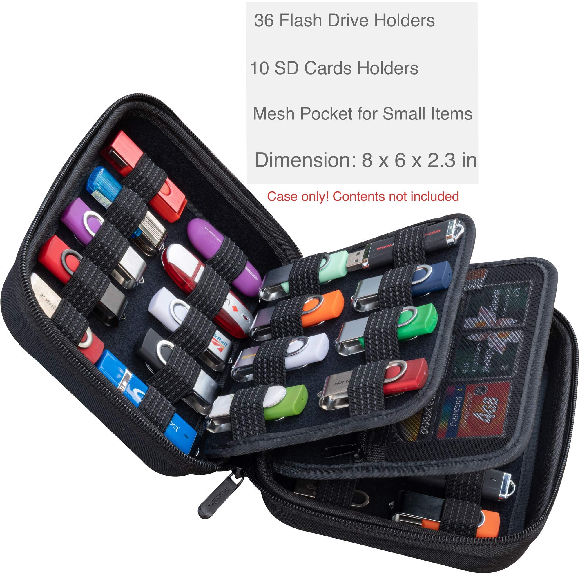 Butterfox Large Capacity 36 Usb Thumb Flash Pen Drive Storage Holder/Memory Card Sd Card Holder Case/Universial Electronic Acces