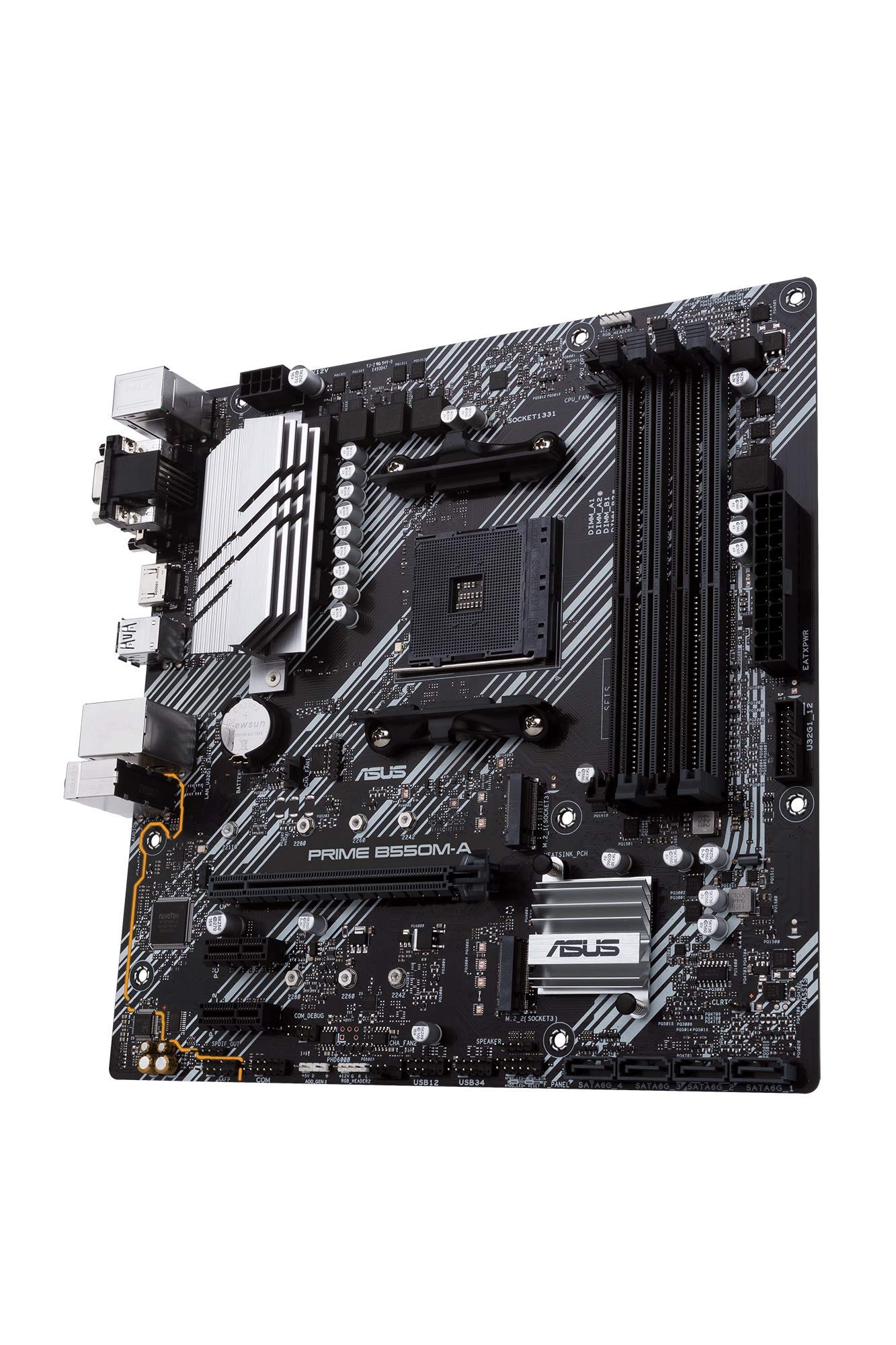 Asus Prime B550M-A/Csm Amd Am4 (3Rd Gen Ryzen) Microatx Commercial Motherboard (Pcie 4.0, Ecc Memory, 1Gb Lan, Hdmi 2.1/D-Sub, 4