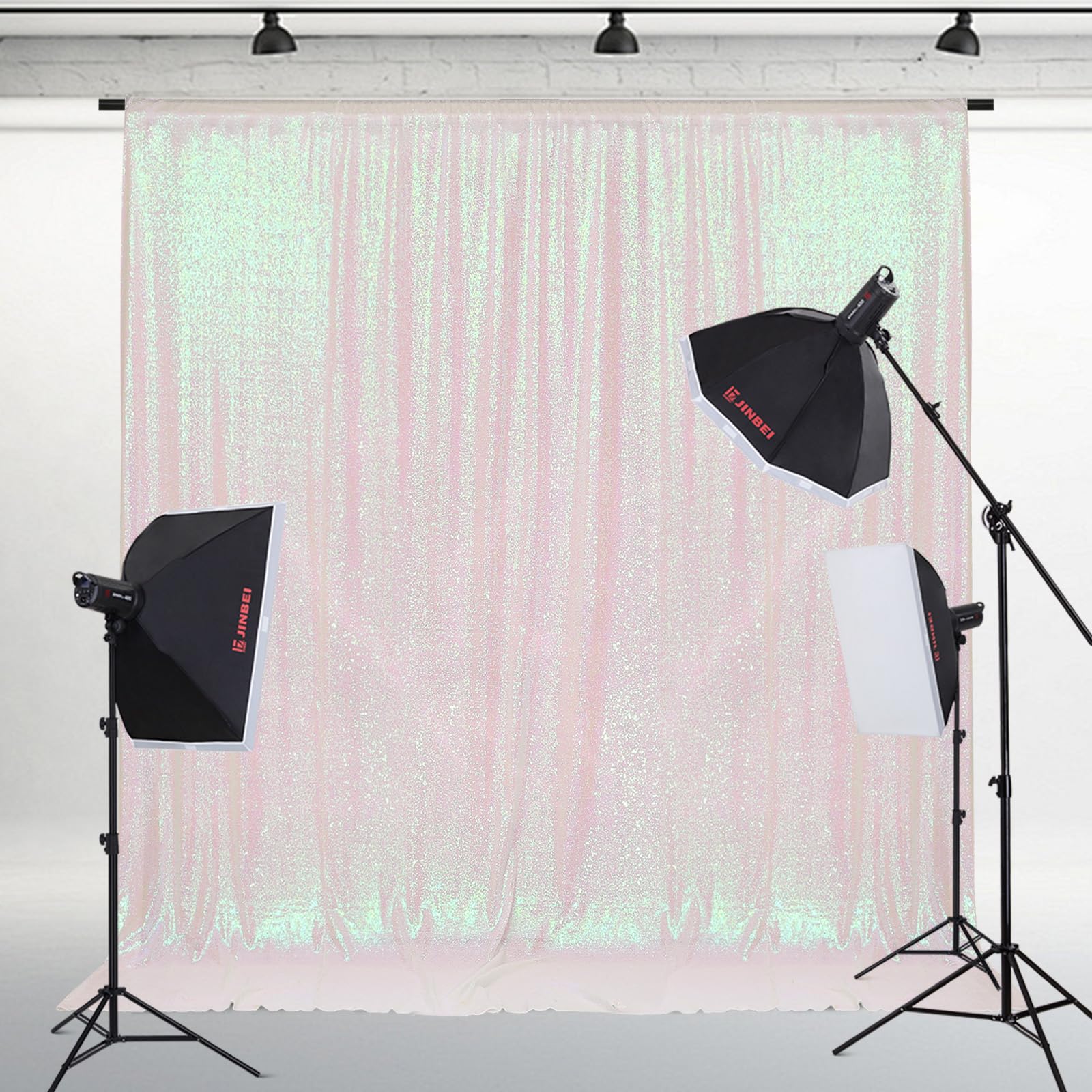 Partydelight Iridescent 8Ftx8Ft Sequin Backdrop Photography And Photo Booth