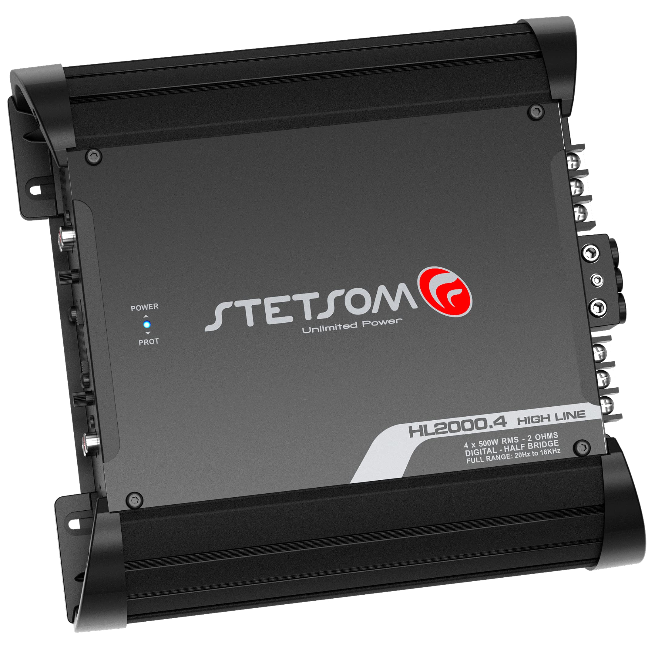 Stetsom Hl 2000.4 2 Ohms Multichannel Car Audio Amplifier Hl2000.4 2K Watts Rms 4 Channel 2O Stable Full Range Hd Sound Quality