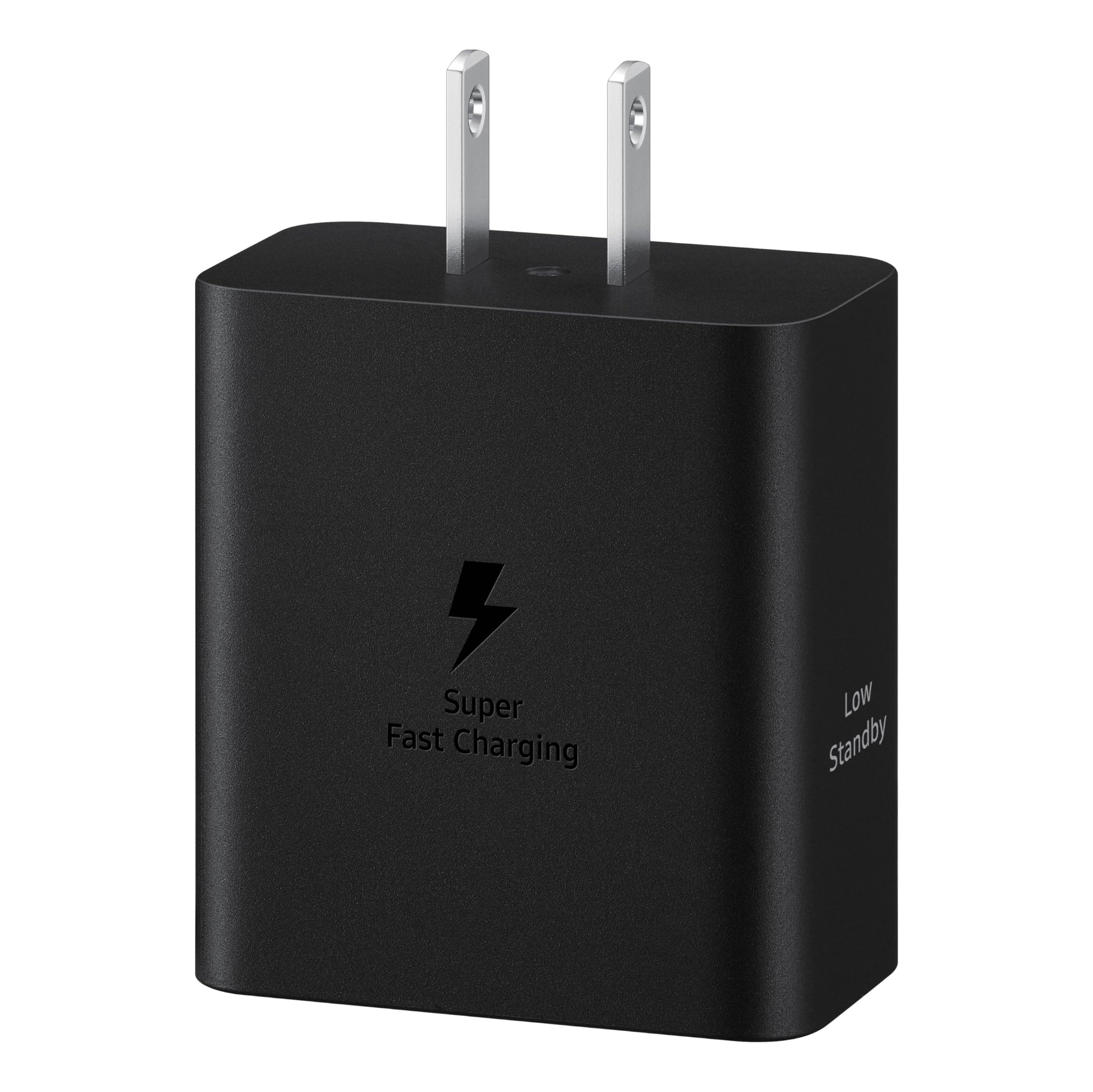 SAMSUNG 50W Duo Power Adapter Wall Charger, 2 Ports, Super Fast Charging 2.0, USB Type C, Black, EP-T5020XBEGUS