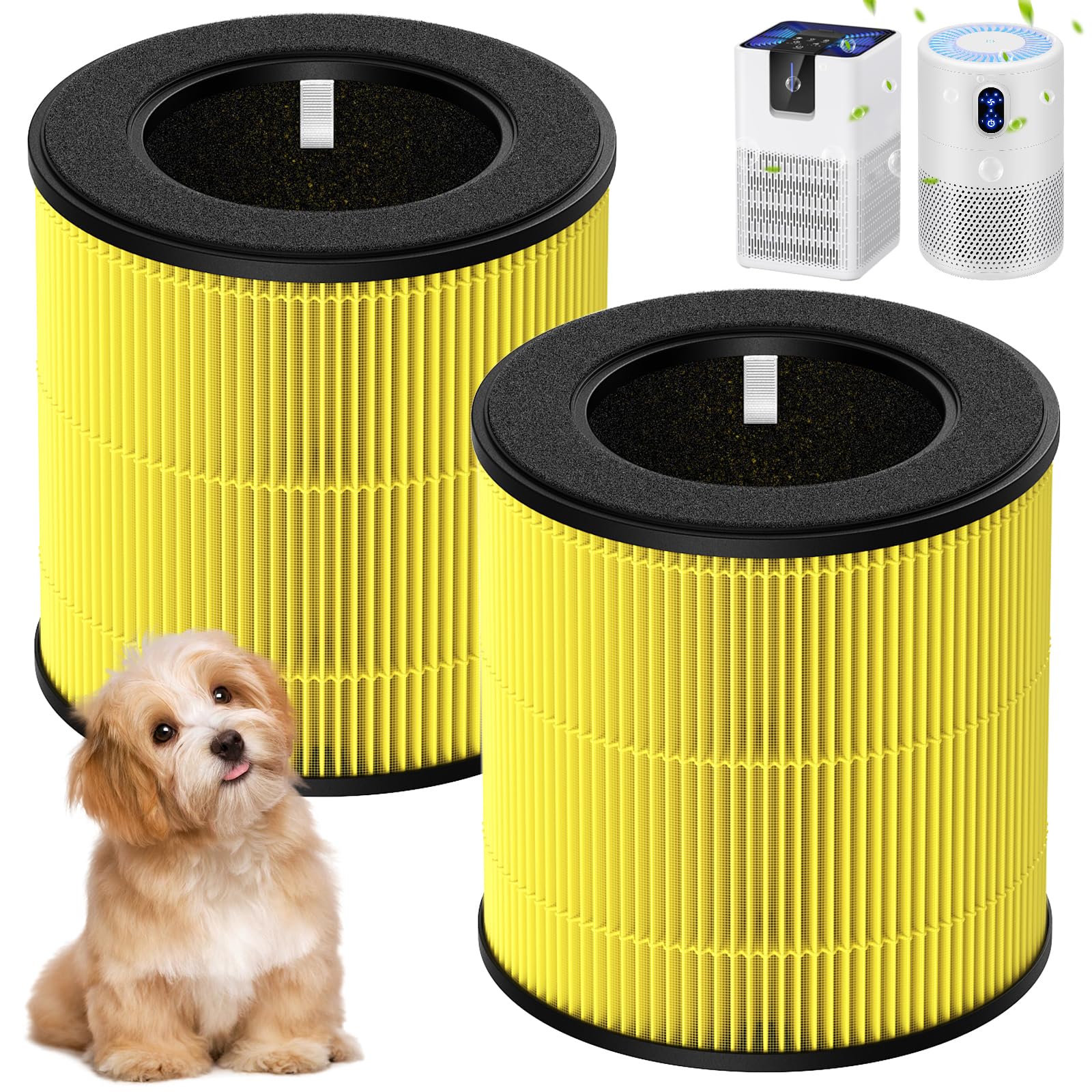 2 Pack M05 B-D02L Pet Care Replacement Filter, Compatible with MOOKA M05 / B-D02L / B-D02, KOIOS B-D02L, VEWIOR B-D02U and Tailu