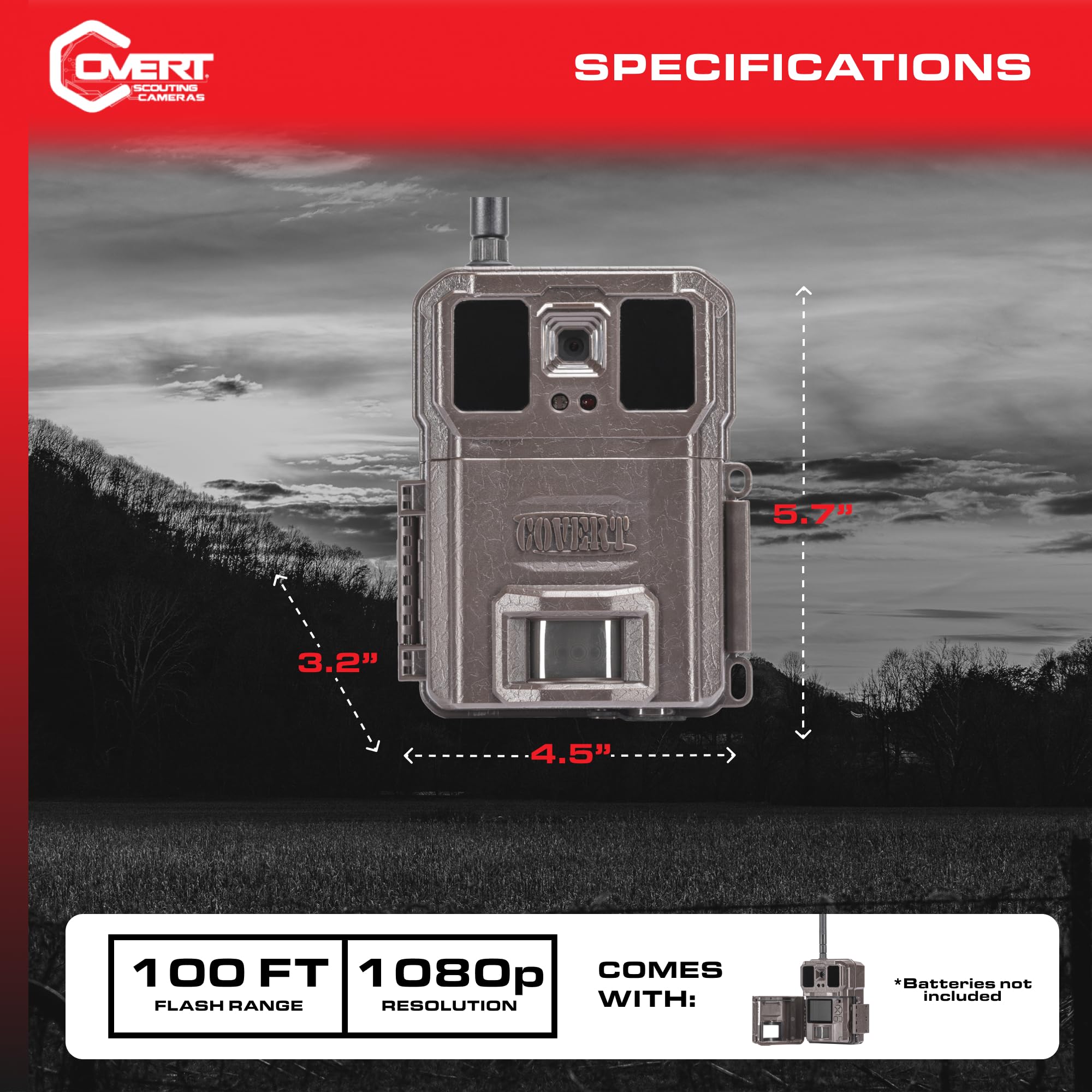 Covert Scouting Outdoor Cameras Wc30 V (Verizon Lte) Cellular Game & Trail Camera For Hunting Deer And Wildlife (Cc8014)