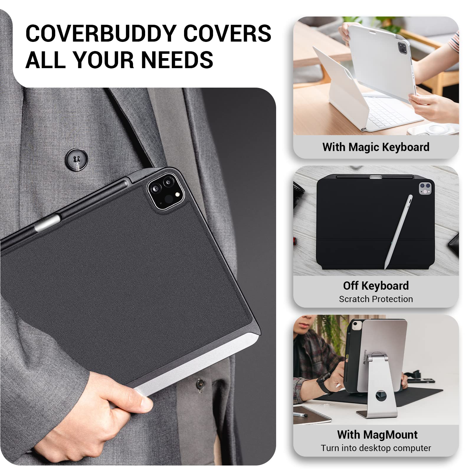 Switcheasy Coverbuddy Case For Ipad Pro 11'' Compatible With Magic Keyboard & Smart Keyboard Folio (Keyboard Not Included) | For