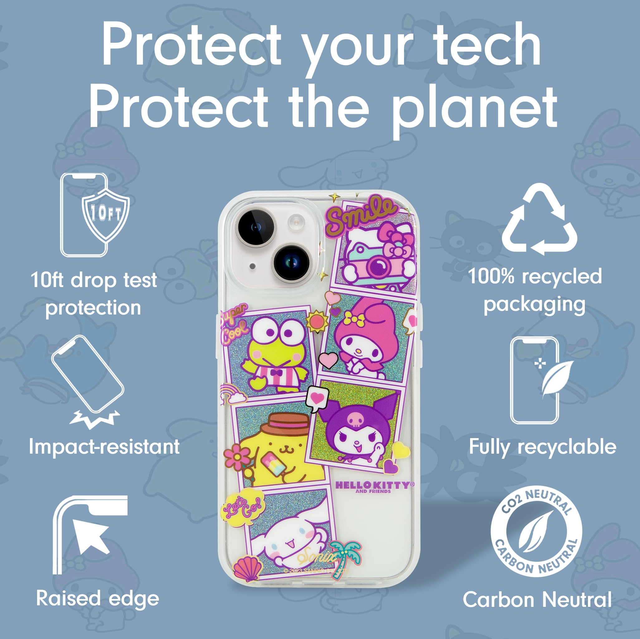 Sonix X Sanrio Case For Iphone 15 Plus/Iphone 14 Plus | Compatible With Magsafe | 10Ft Drop Tested | Hello Kitty Snapshots
