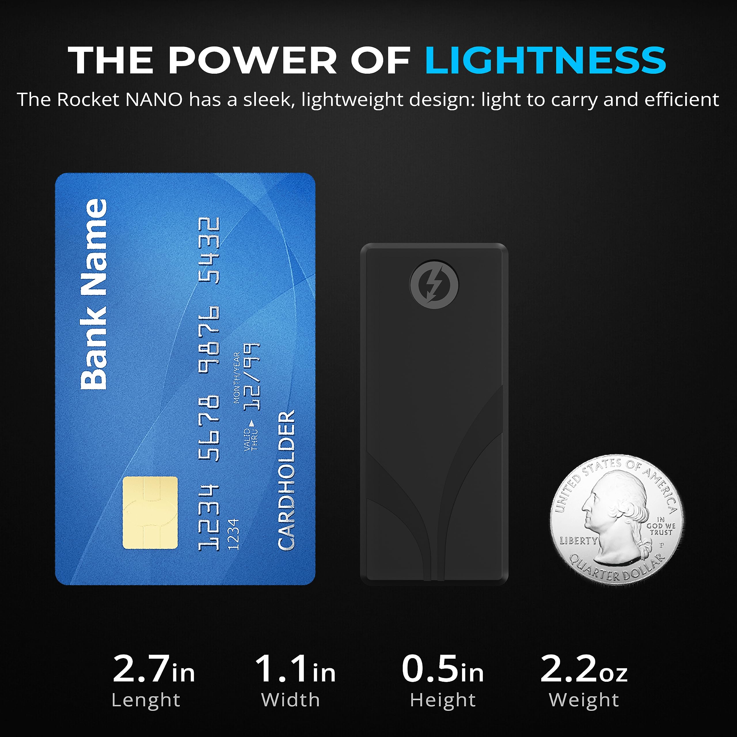 SABRENT 1TB Rocket Nano XTRM External SSD, USB 3.2 / Thunderbolt 3, Speeds Up to 2700MBps (SB XTMN 1TB)