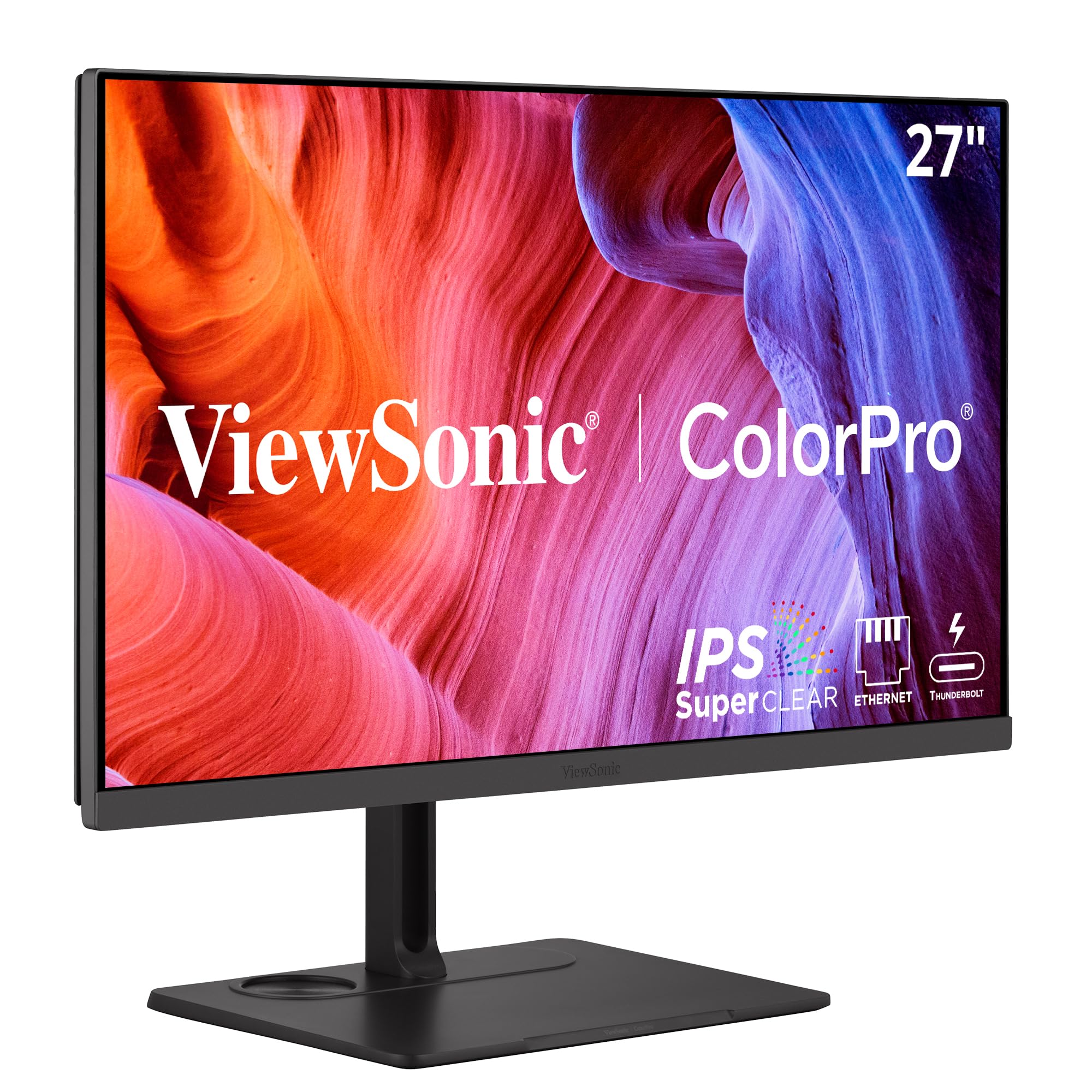 ViewSonic VP2776T-4K 27 Inch 4K ColorPro Monitor, IPS Display with 100% sRGB and Pantone Validated for MacBook Pro Mac Studio De