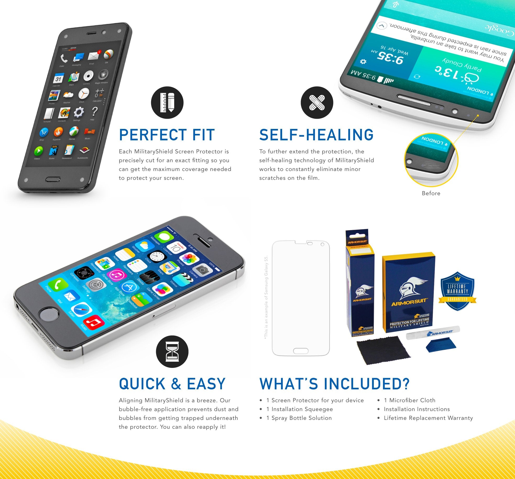 Armorsuit Pebble Time Steel Screen Protector (2 Pack) Full Coverage Militaryshield Screen Protector For Pebble Time Steel -Hd Cl