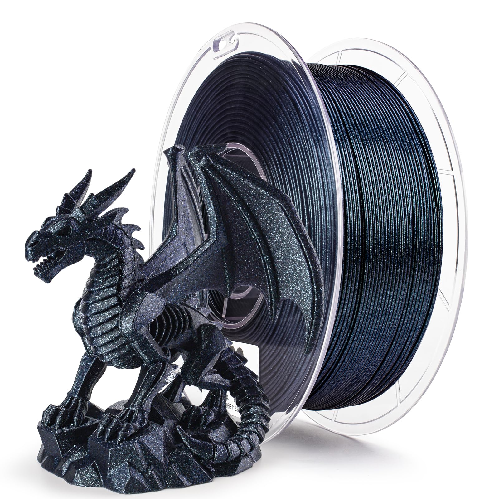 ZIRO Glitter PLA Filament 1.75mm, 3D Printer Filament Super Sparkle PLA, Chameleon Series 3D Printing Material, 1kg Spool, Fit M