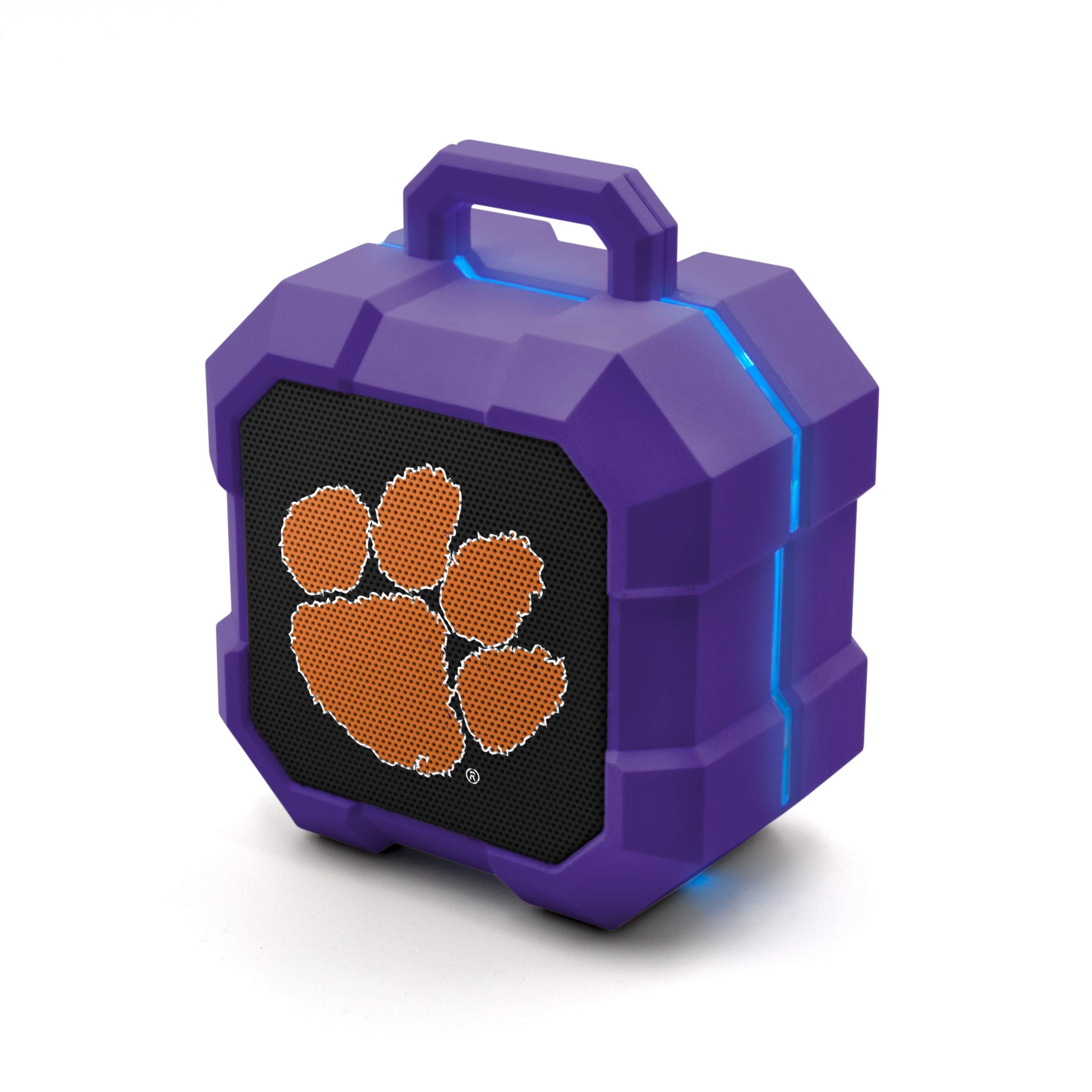 Soar Ncaa Shockbox Led Bluetooth Speaker, Clemson Tigers