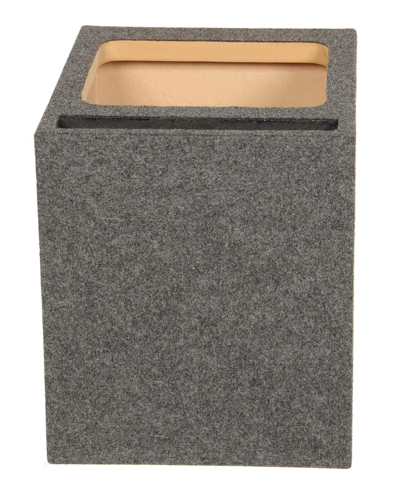 Qpower Empty Woofer Box Single 12'' Square;Vented;Mdf