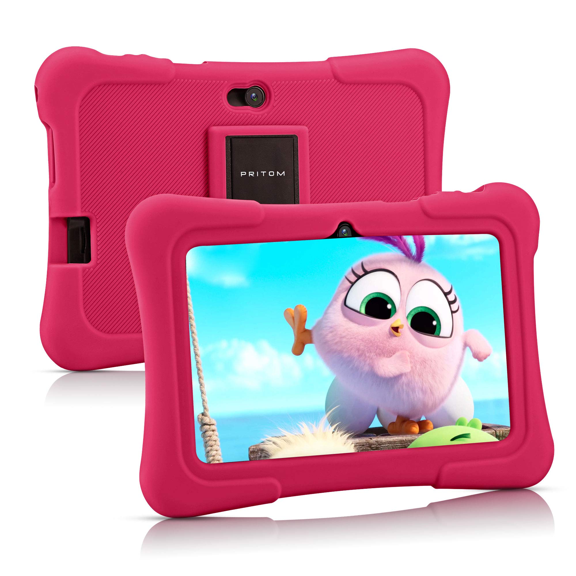 PRITOM 7 inch Kids Tablet | Quad Core Android OS, 32 GB ROM | WiFi,Bluetooth,Dual Camera | Educational,Games,Parental Control,Ki