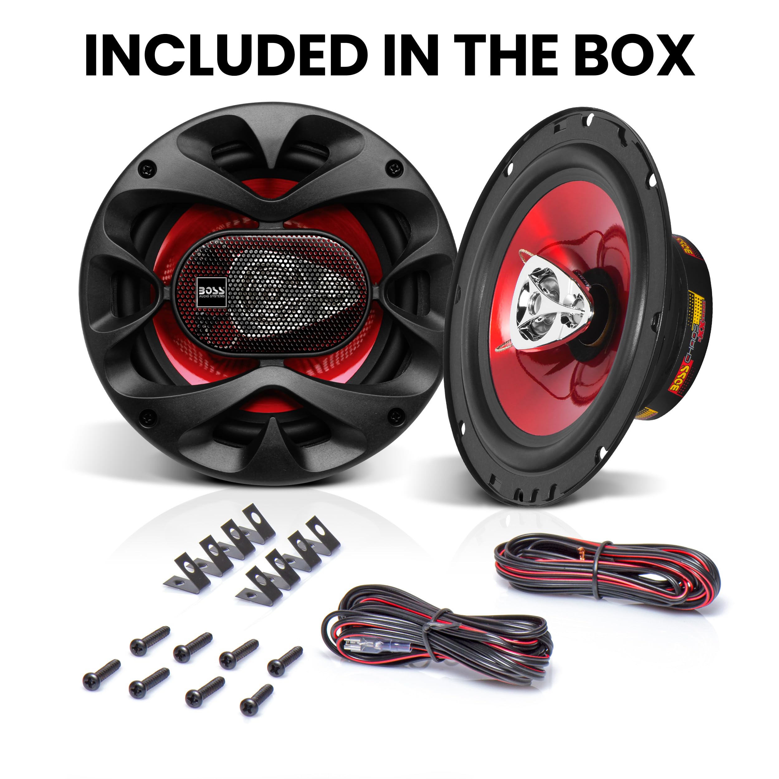 Boss Audio Systems Ch6530 Car Speakers   300 Watts Of Power Per Pair And 150 Watts Each, 6.5 Inch, Full Range, 3 Way, Sold In Pa
