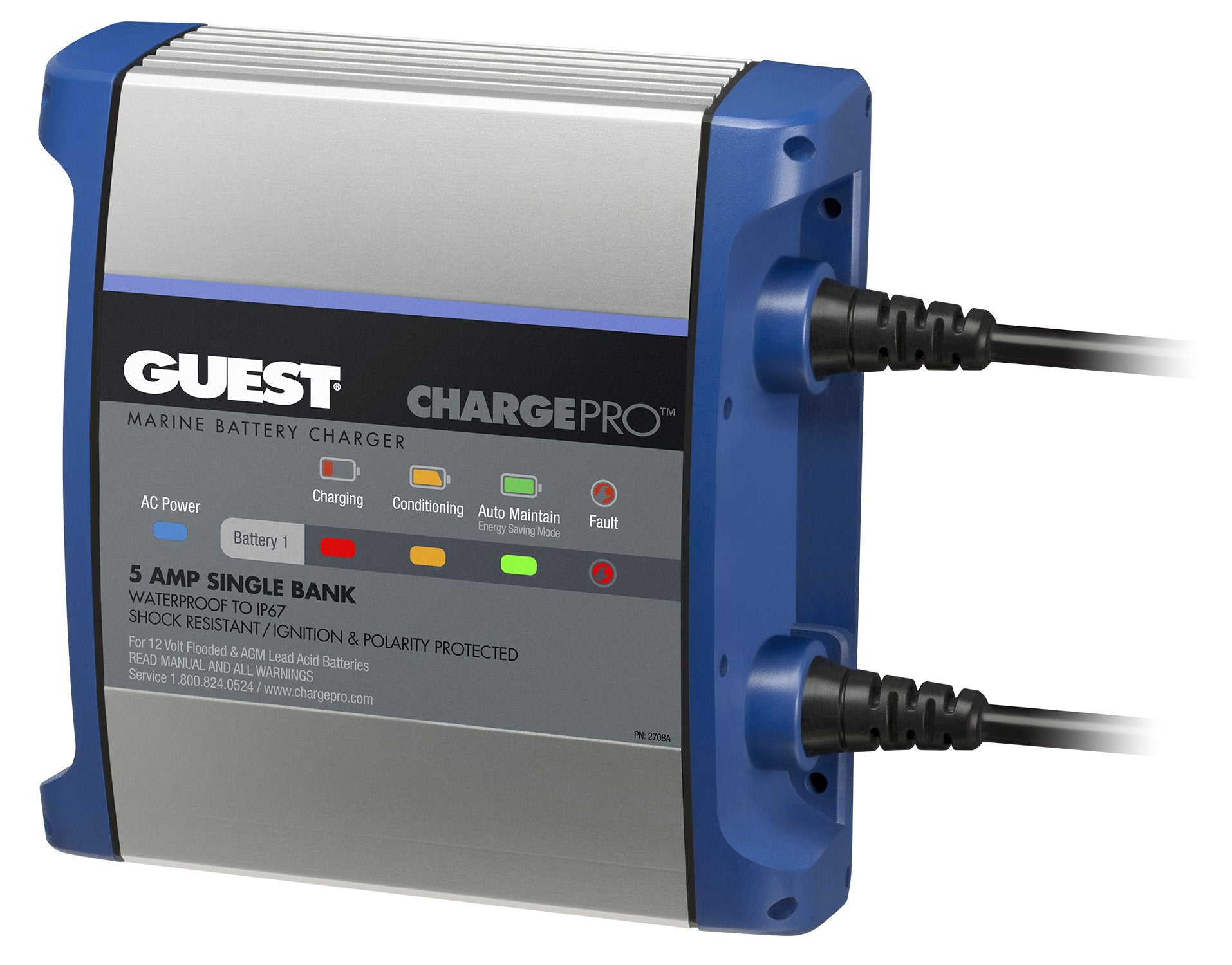 Guest 2708A Guest On-Board Battery Charger 5A / 12V; Bank; 120V Input,WBEEAB0798DC5L4