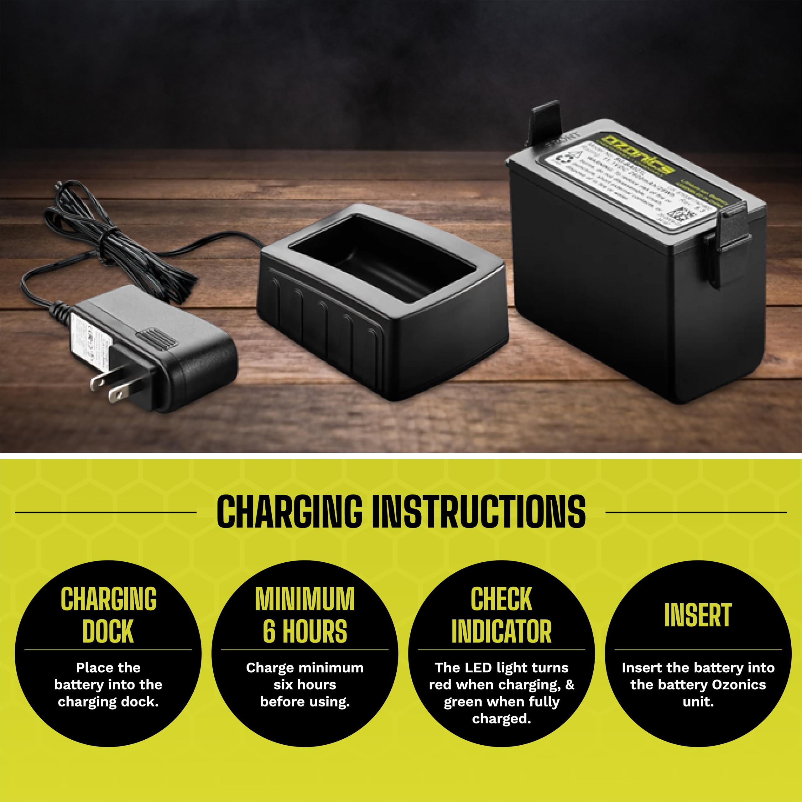 Ozonics Sg Ba02Xl Extended Life Battery   Smart Battery Technology For Hr230, Hr200, Or Hr150 Scent Eliminator   Enjoy Extended Scent Elimination For 10 Hours In Standard & 8 Hours In Boost Mode