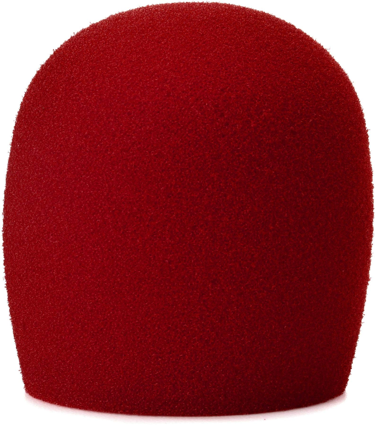 Shure A58WS-RED Red Foam Windscreen for All Shure Ball Type Microphones