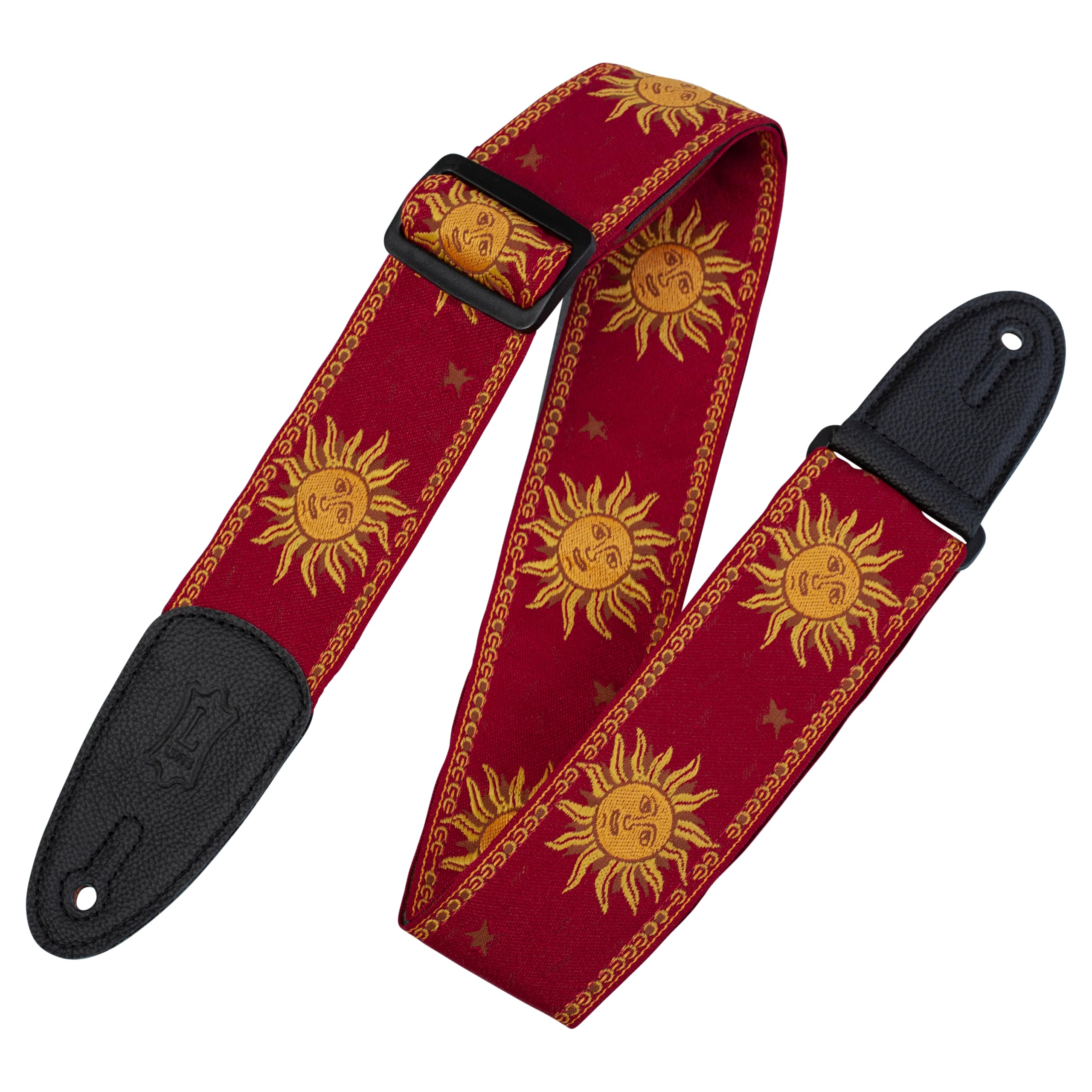 Levy'S Leathers Guitar Strap (Mpjg Sun Red)