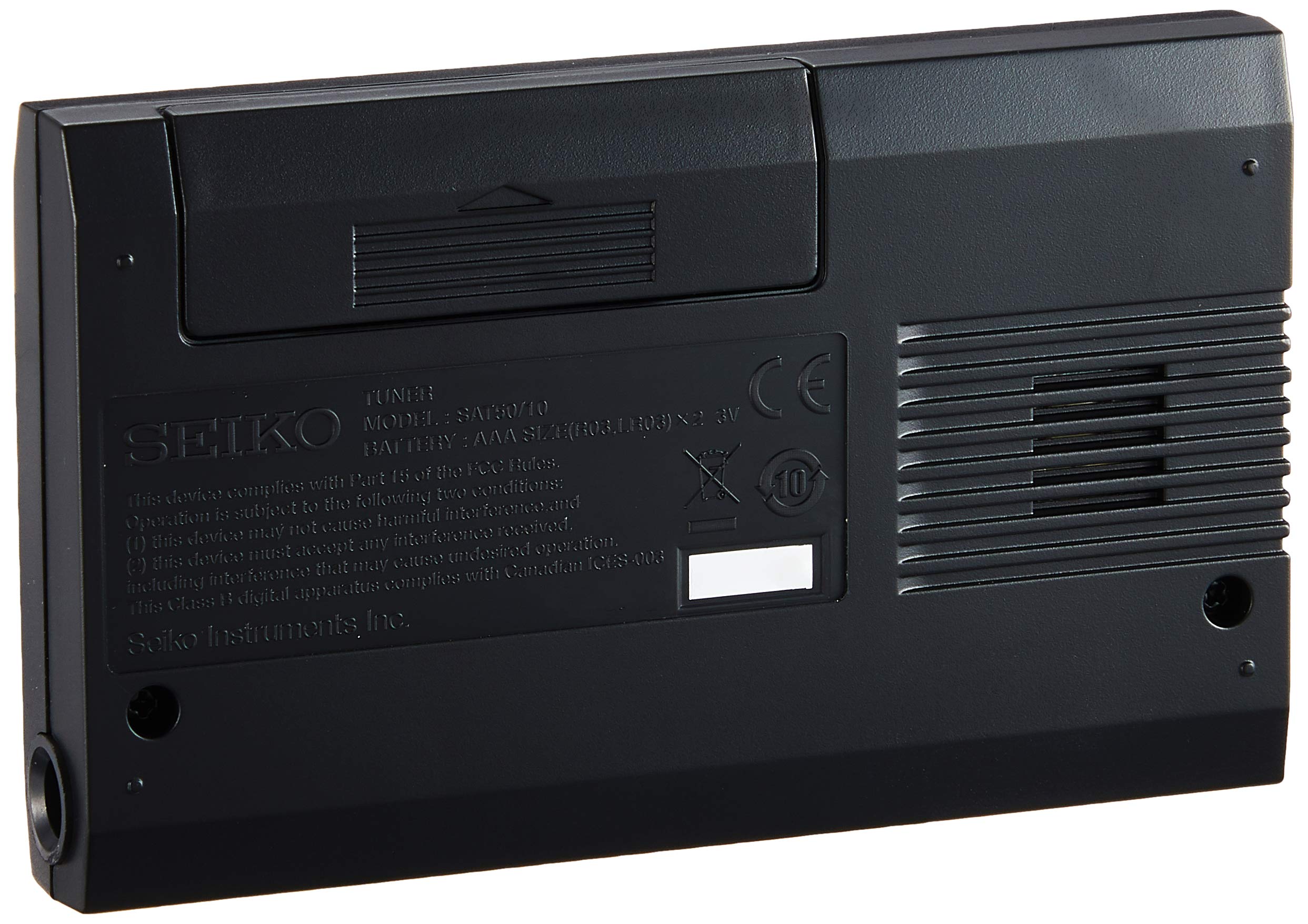 Seiko Sat10Be Stunning Guitar/Bass Tuner With Flat Tuning Function Black