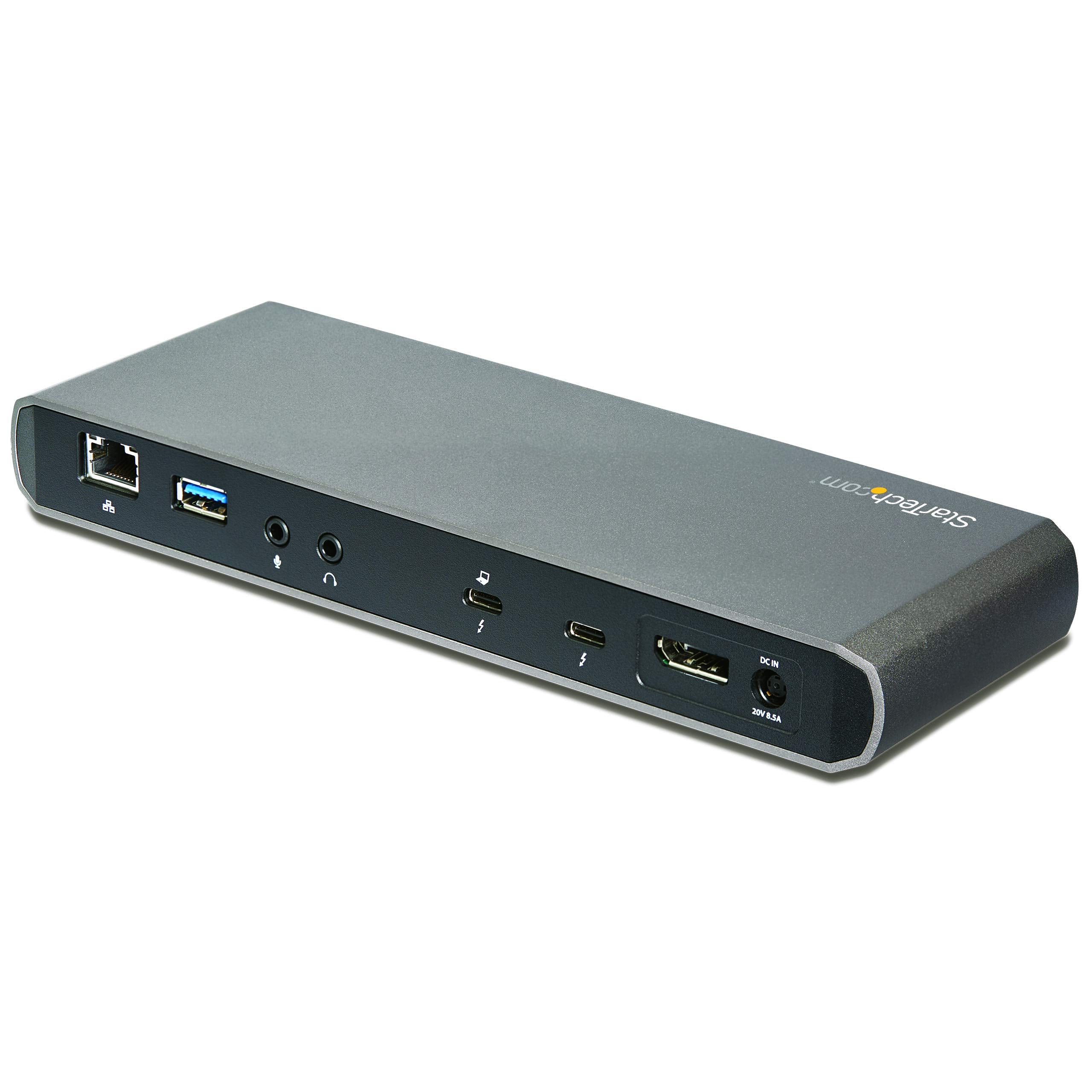 Startech.Com Thunderbolt 3 Dock   Dual Monitor 4K 60Hz Laptop Docking Station With Displayport   85W Power Delivery   3 Port Usb