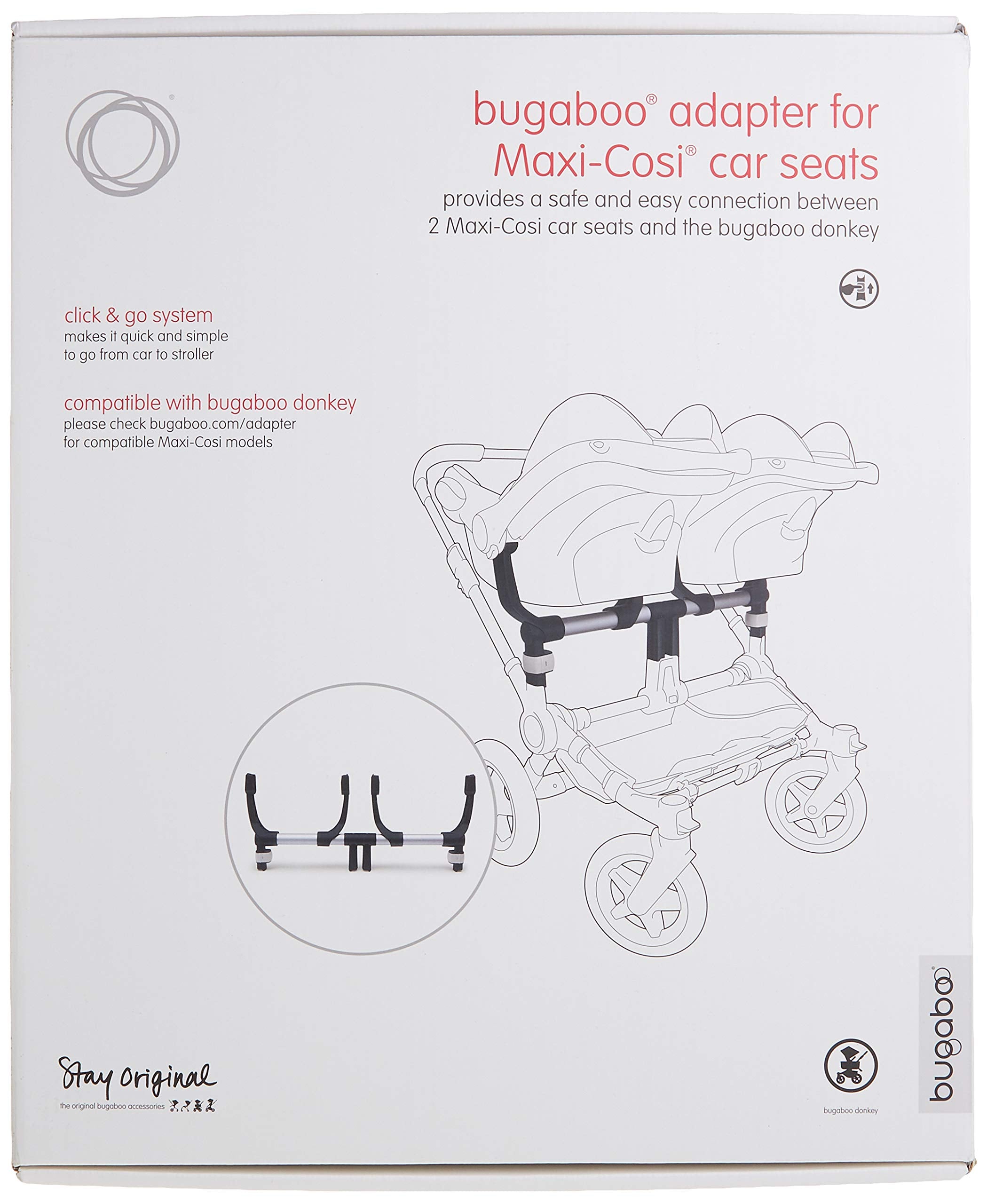 Bugaboo Donkey Twin Car Seat Adapter, Maxi-COSI/Nuna