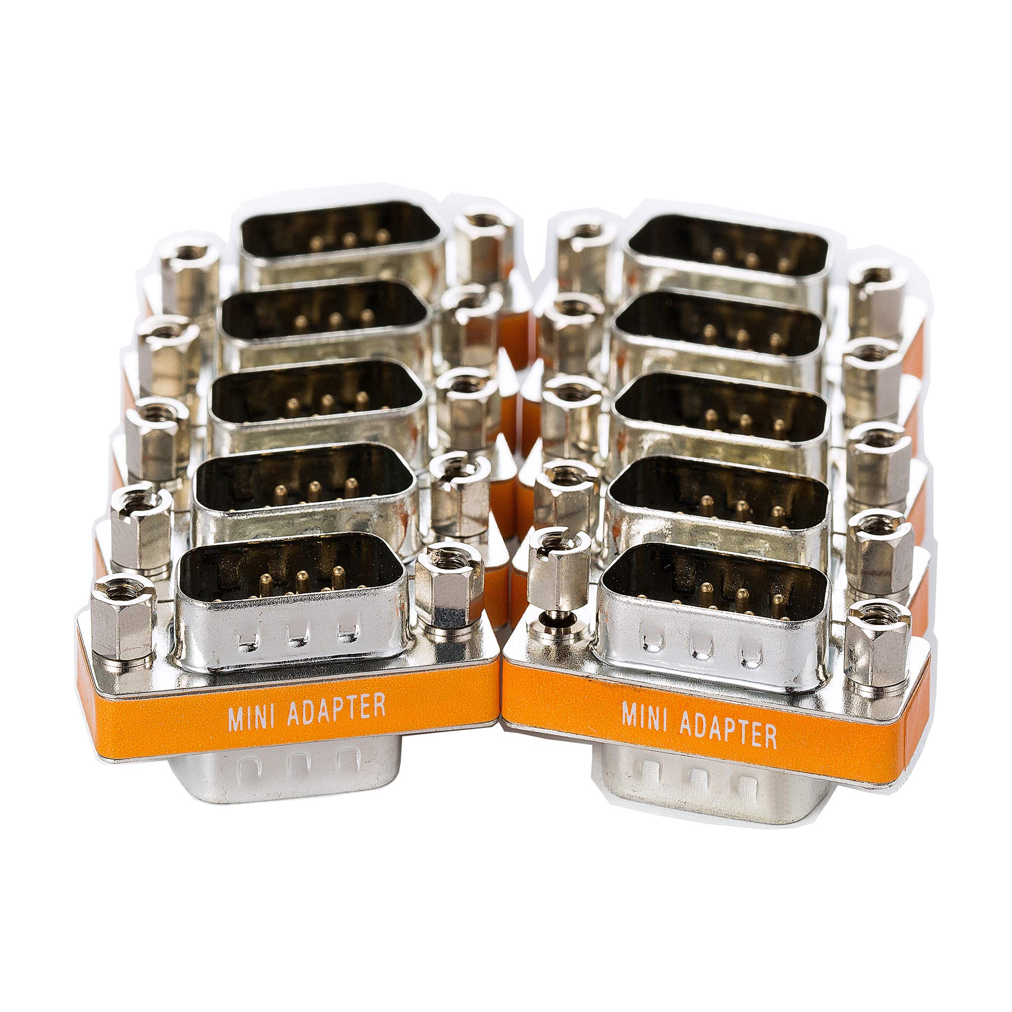 Arnorin Db9 Null Modem Adapter Male To Male 10 Pack