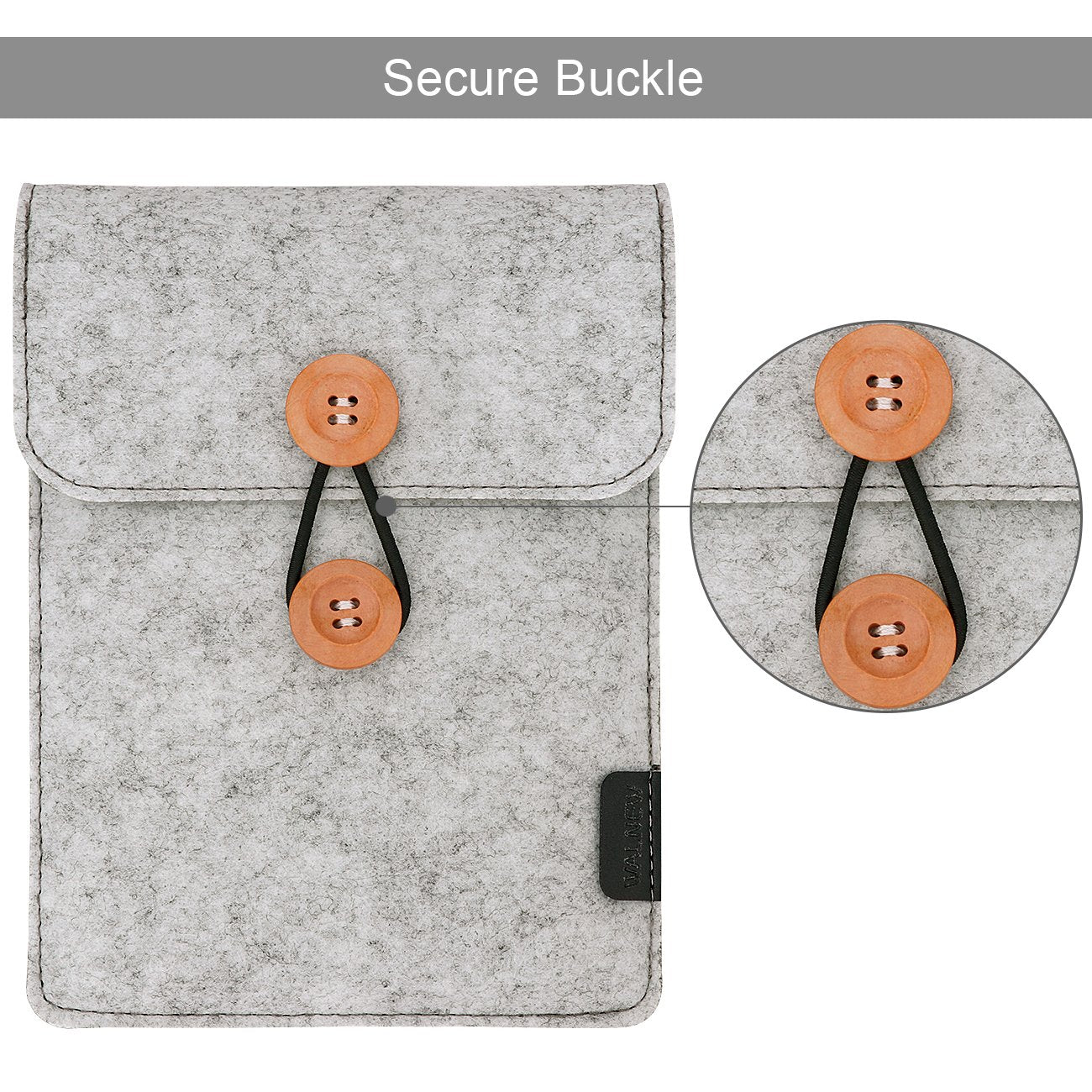 Walnew Soft Sleeve For 6'' Kindle Sleeve Bag For Kindle 2019/ Kindle 4/5/Kindle Touch/Kindle Paperwhite/Kindle Paperwhite 10Th/K