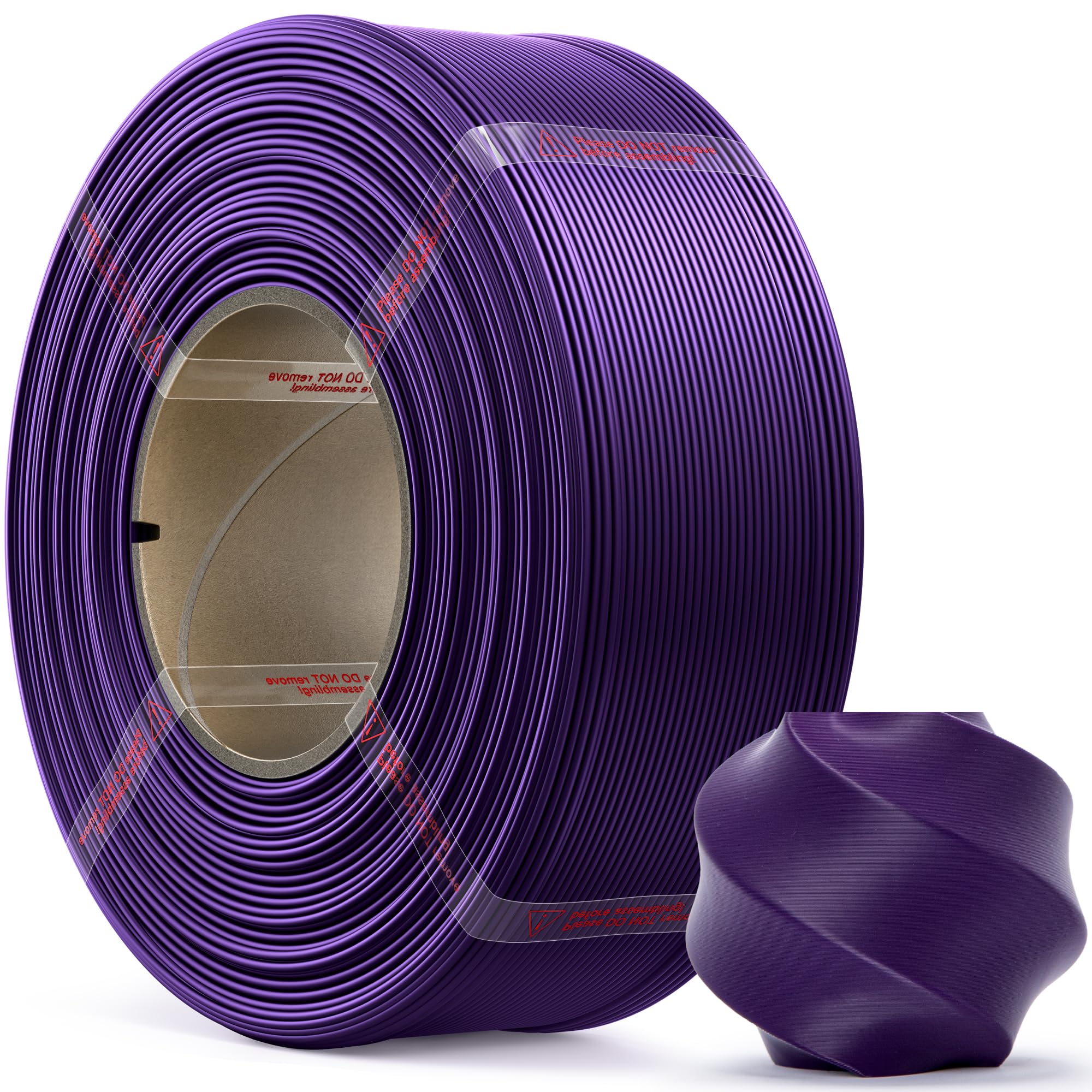 MarsWork PLA Basic, Pre-Dried Refill Filament 1kg (2.2lbs) for Reusable Spools, 1.75mm Spool-Less 3D Printing Filament, Compatib