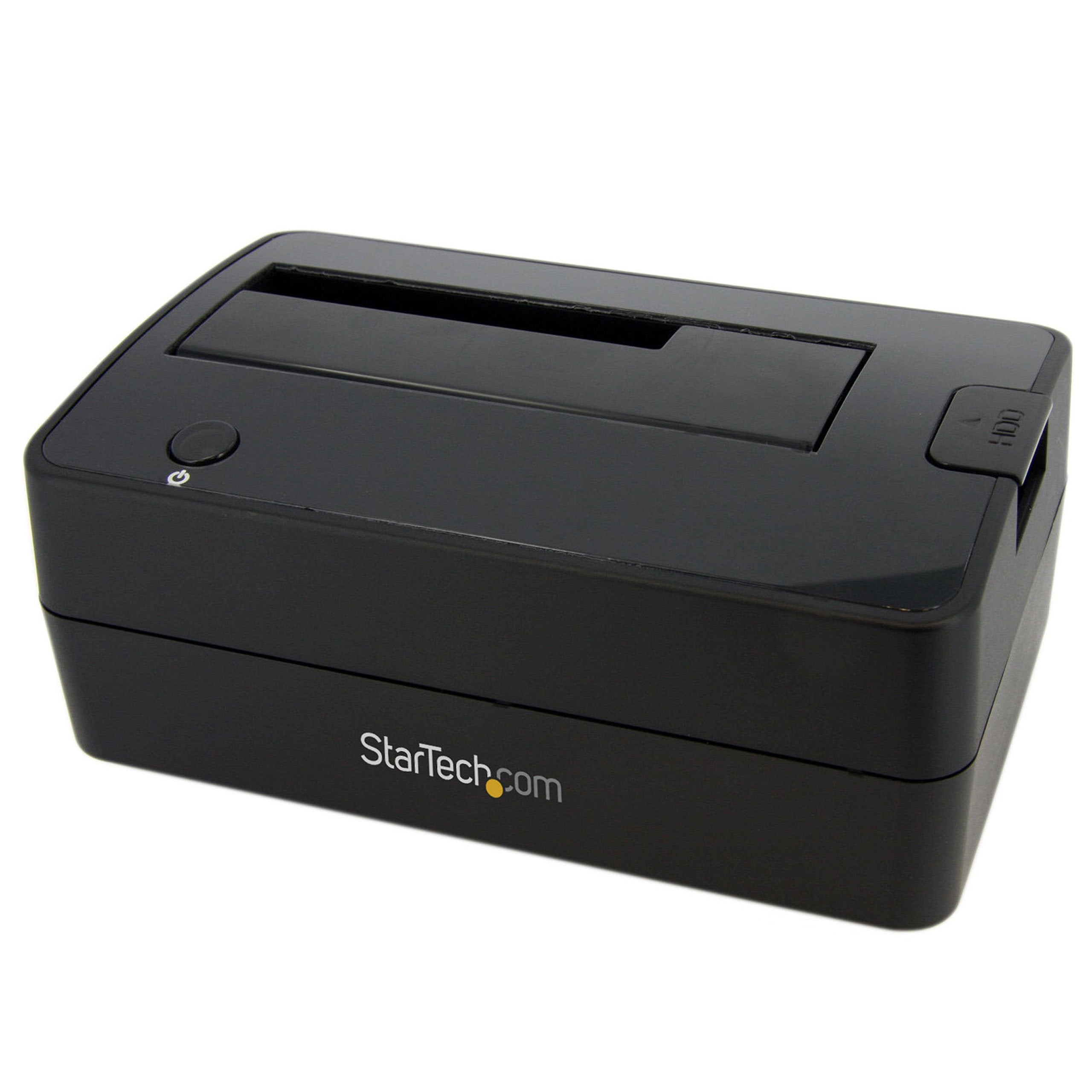 StarTech.com Single Bay USB 3.0 to SATA Hard Drive Docking Station, USB 3.0 (5 Gbps) Hard Drive Dock, External 2.5/3.5 SATA I/II