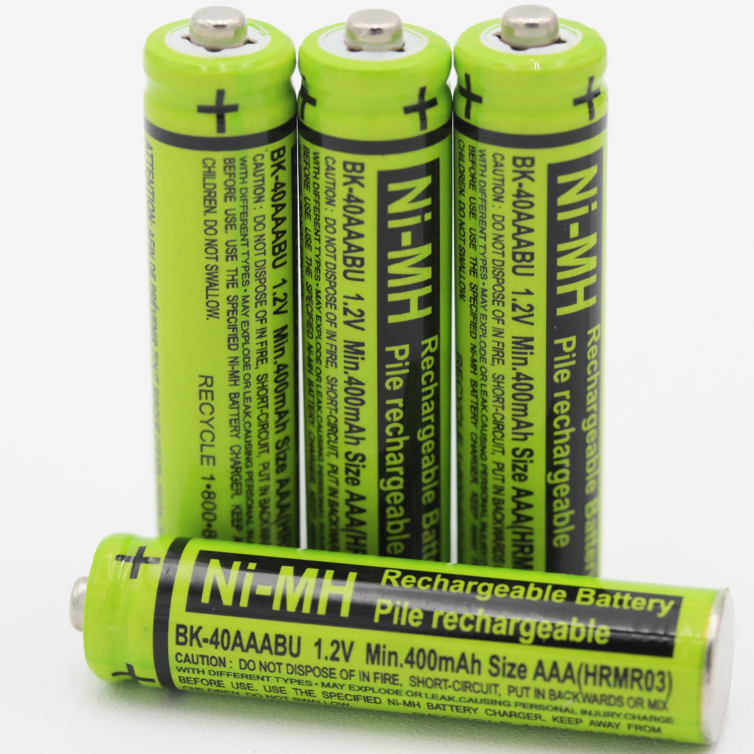 Cerepros 4 Pack Bk 40Aaabu 1.2V 400Mah Replacement Battery Pack For Panasonic Cordless Phone Handset Bk40Aaabu