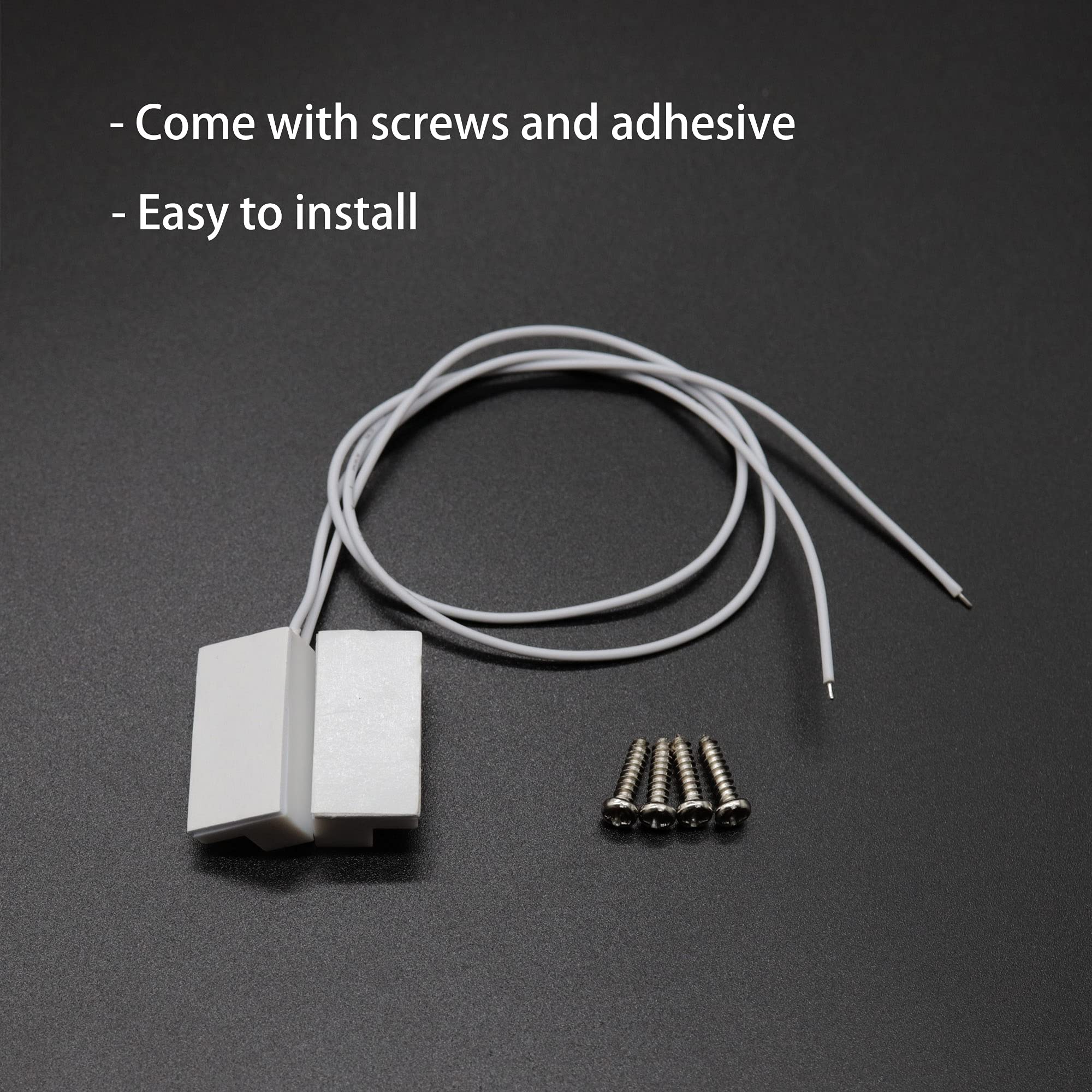 Victorshome Magnetic Reed Switch Nc Surface Mount Wired Door Window Contact Sensor With Adhesive Paper For Home Security And Bur