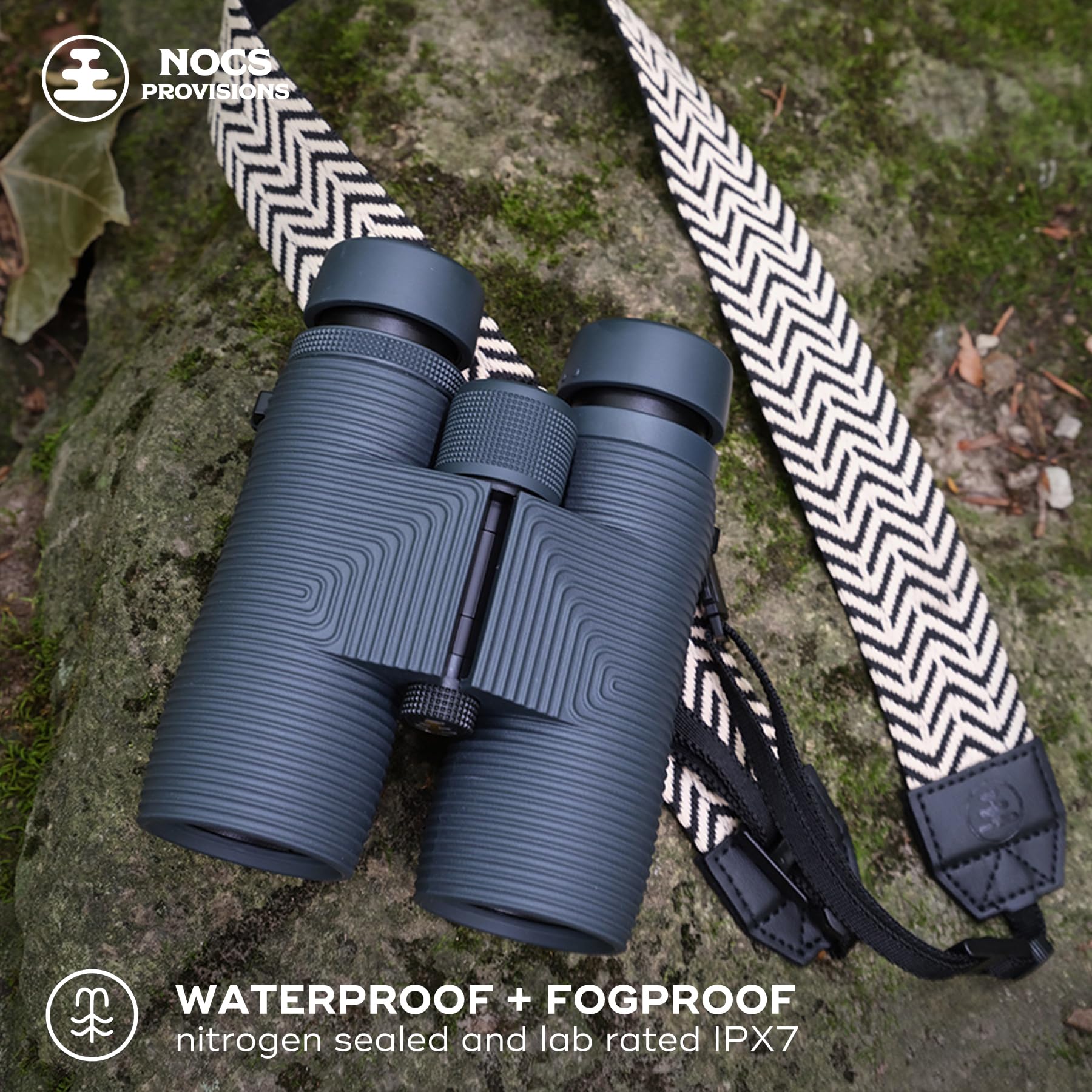 Nocs Provisions Pro Issue 10X42 Waterproof Binoculars, 10X Magnification, Phase Coated Bak4 Prism, Wide View Multi Coated Lenses