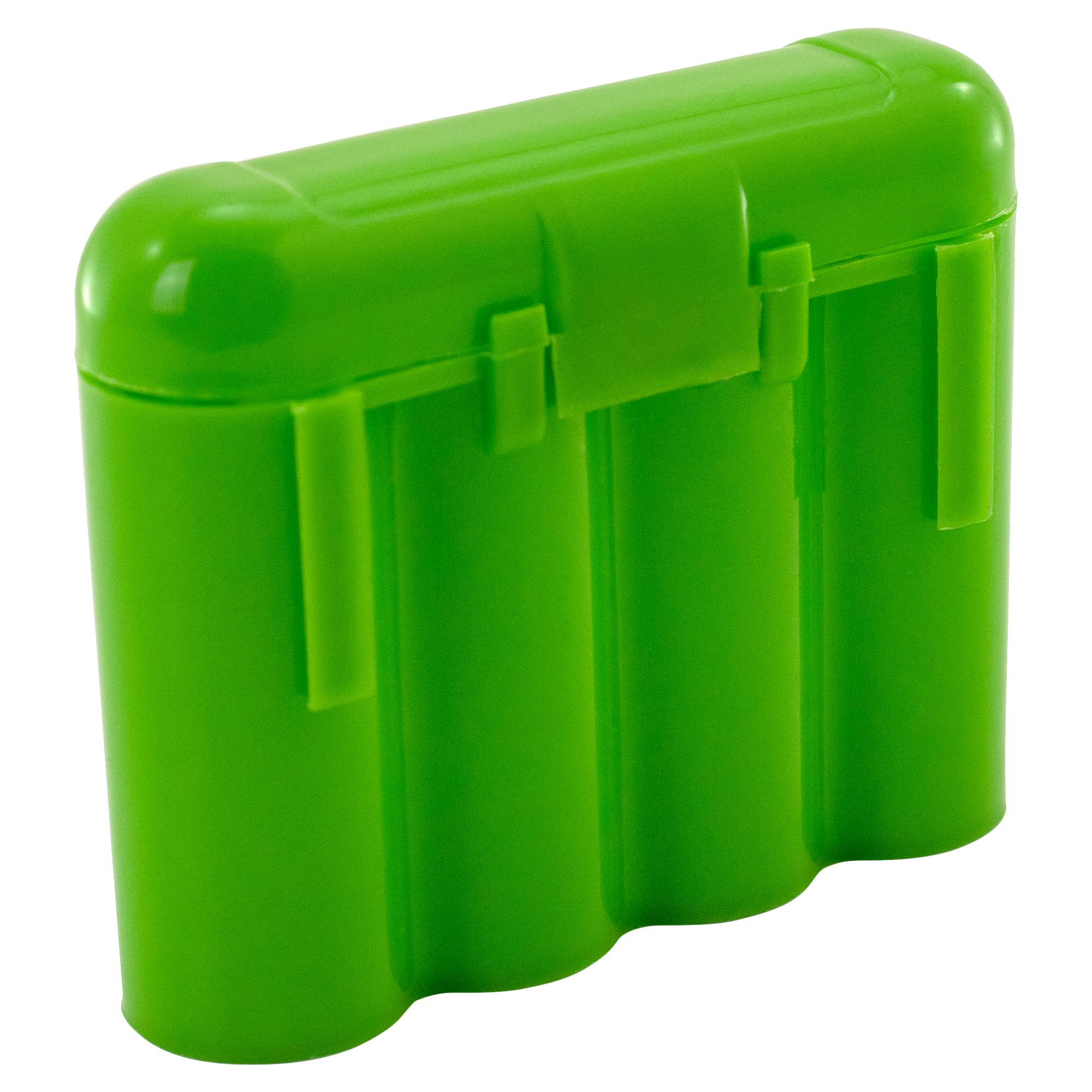 Ebc Battery 4 Aa Aaa Batteries Holder Plastic Storage Cases, Green (2 Pack)