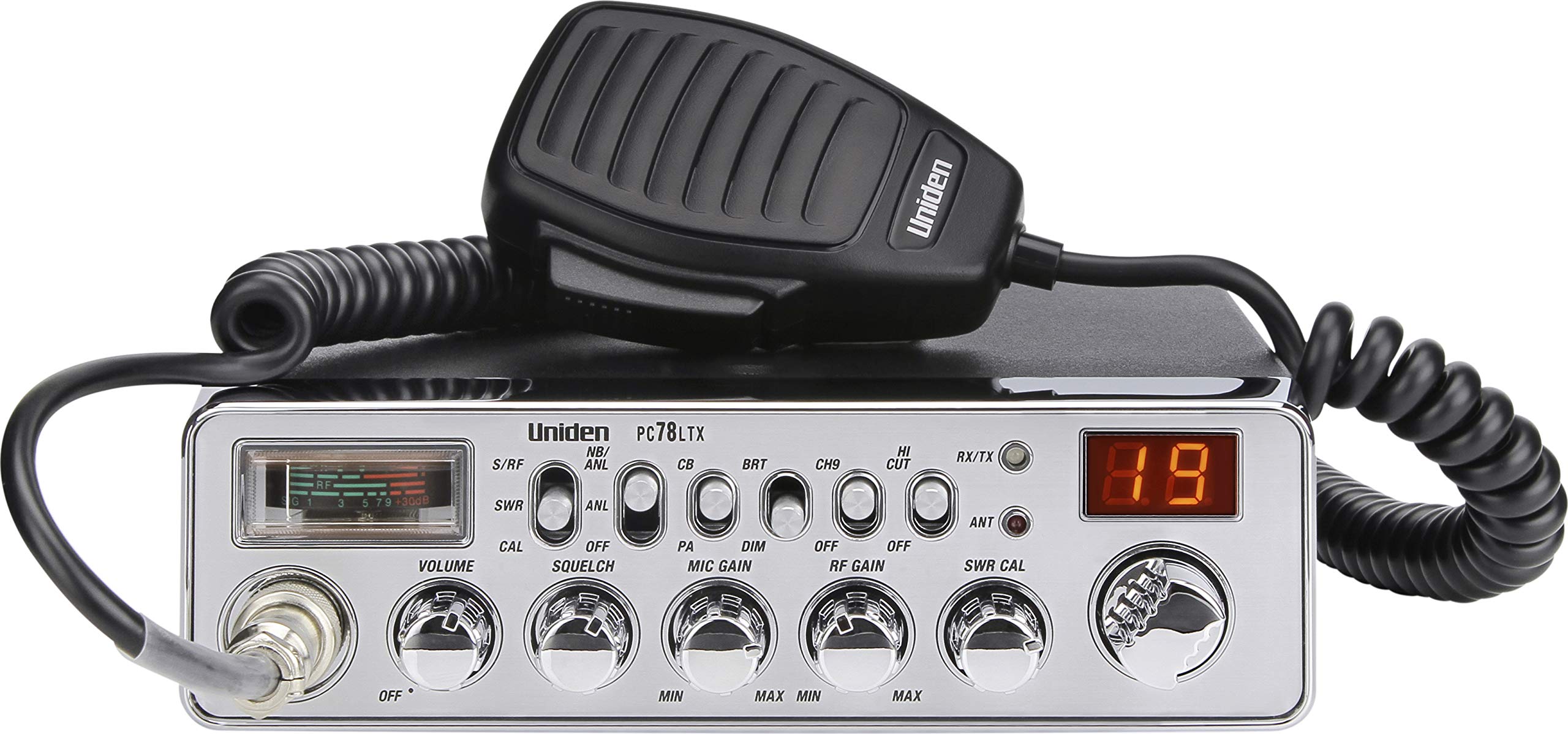 Uniden Pc78Ltx 40-Channel Trucker'S Cb Radio With Integrated Swr Meter, Pa Function, Hi Cut, Mic/Rf Gain, And Instant Channel 9,,WBAUVB01C5TF5XK