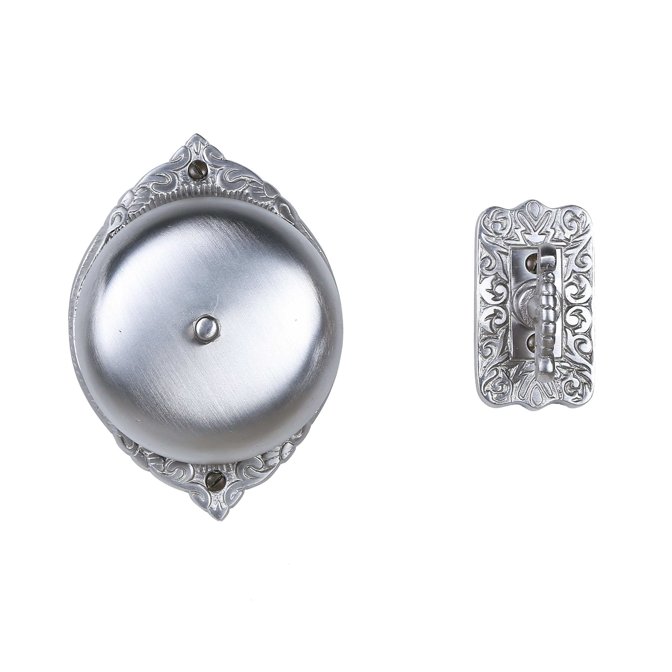 A29 Decorative Mechanical Doorbell   Old Fashioned Twist Door Bell With Manual Hand Turn Chime   Vintage Solid Brass Doorbell In