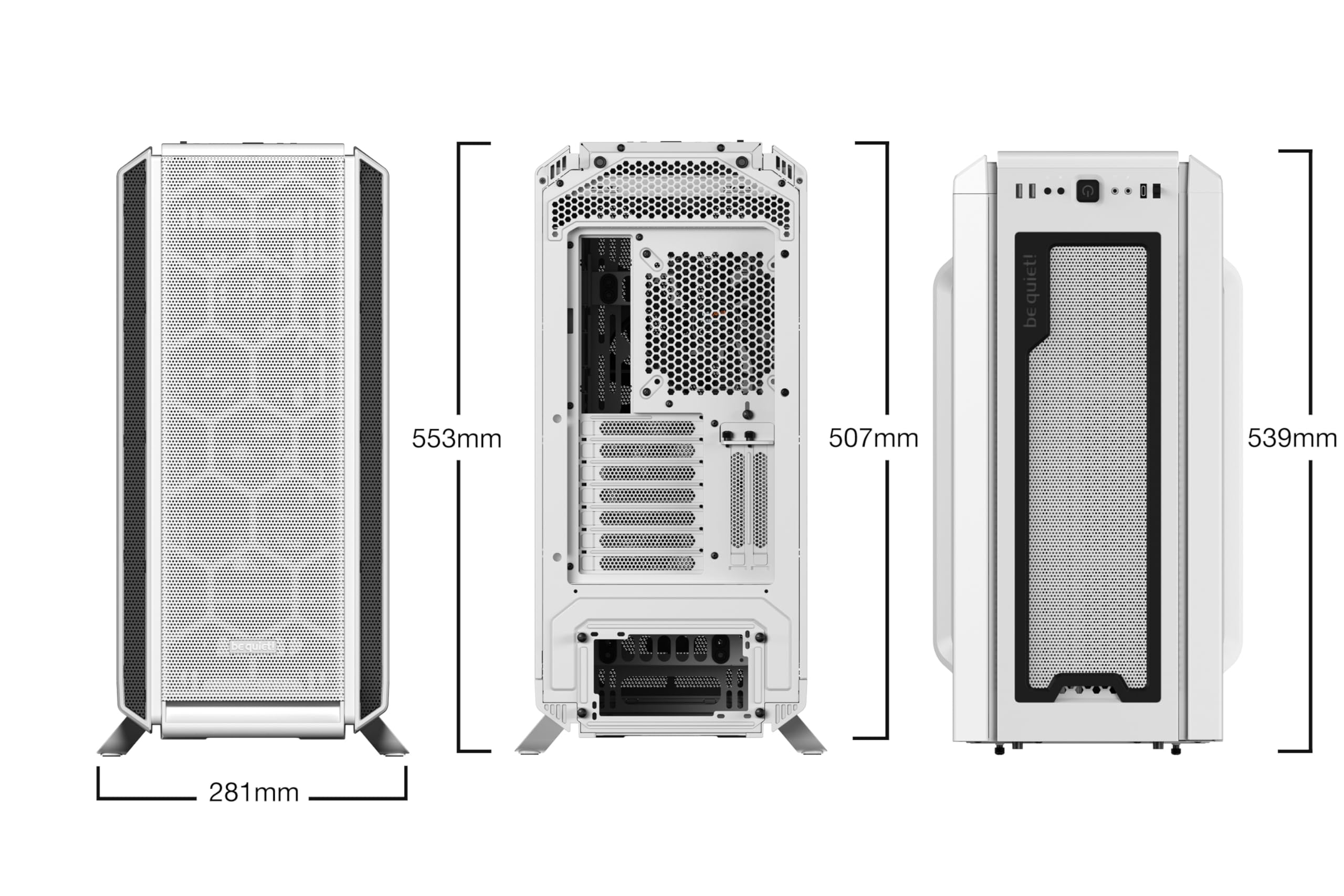 Be Quiet! Silent Base 802 Window Atx Midi Tower Pc Case| 3 Pre Installed Pure Wings 2 Fans | Sound Insulated | Tempered Glass Wi